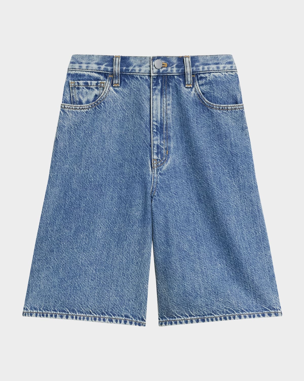 High-Rise Relaxed Denim Shorts