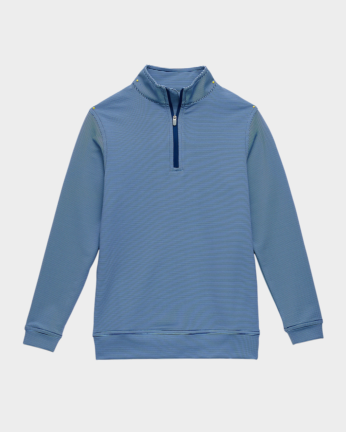 Peter Millar Boy 's Perth Youth ugar tripe Performance Quarter-Zip, ize X-XL