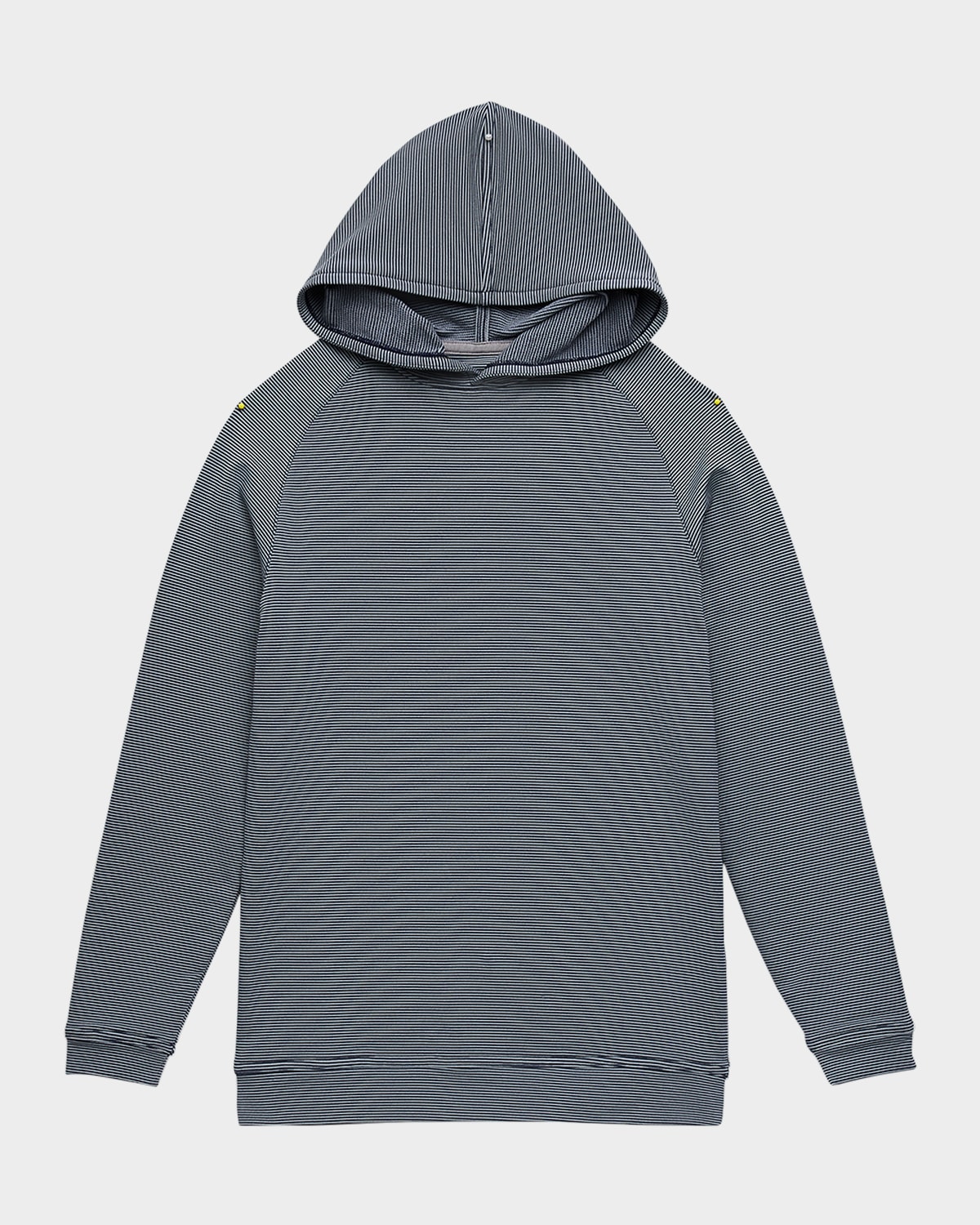 Peter Millar Boy's Pine Youth Stripe Performance Hoodie In Black