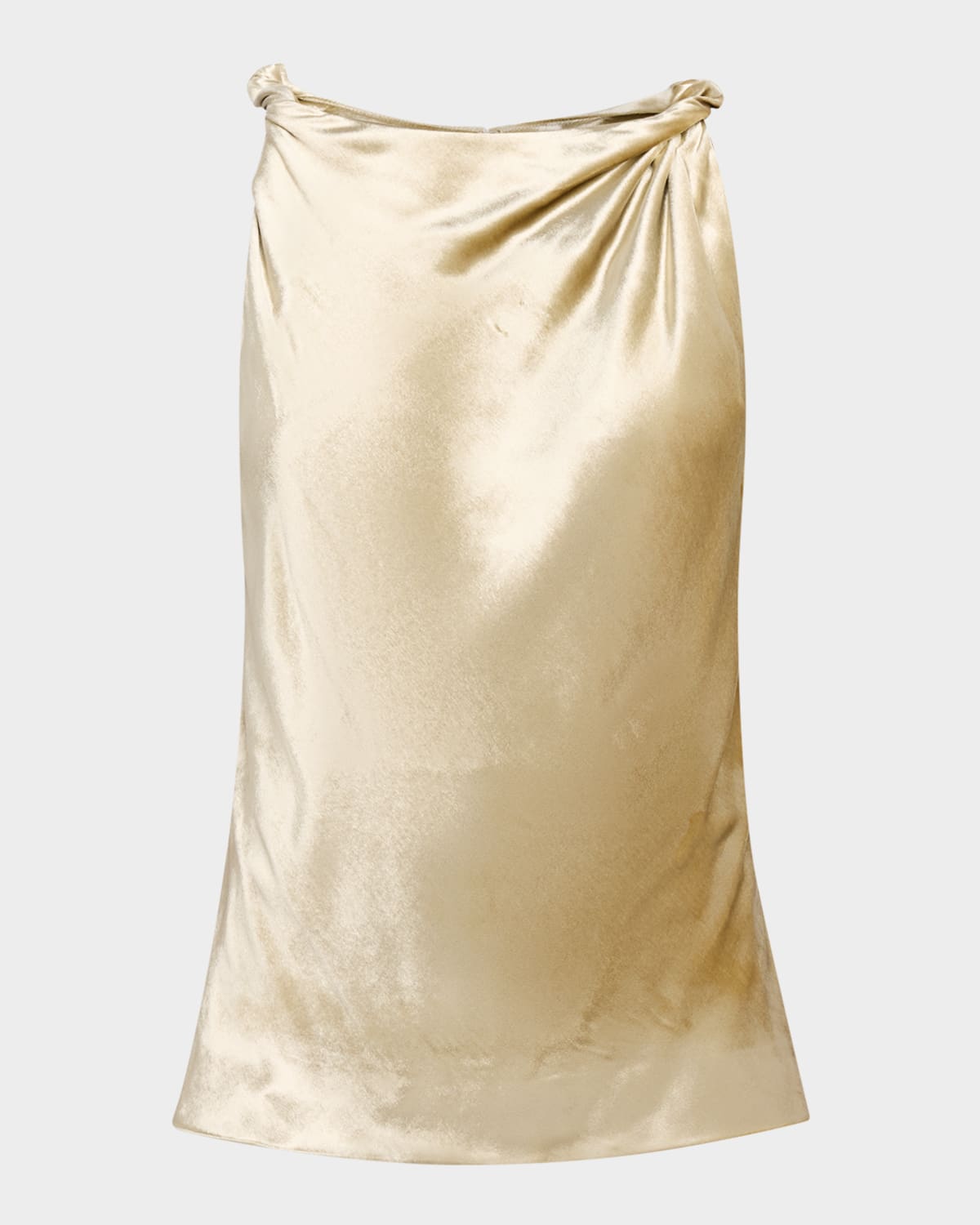 Adam Lippes Selima Twisted Velvet Sleeveless Top