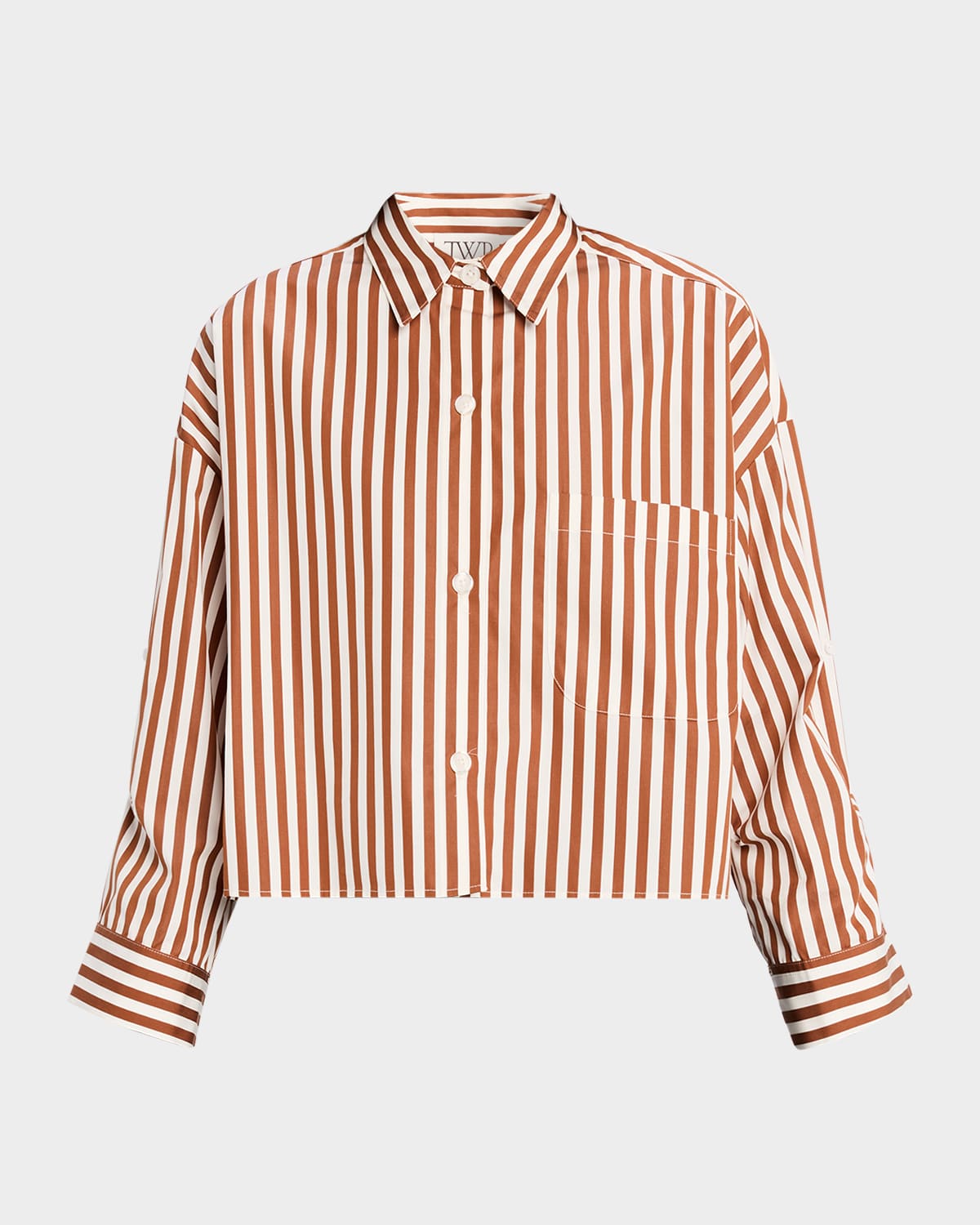 Next Ex Striped Button-Front Shirt