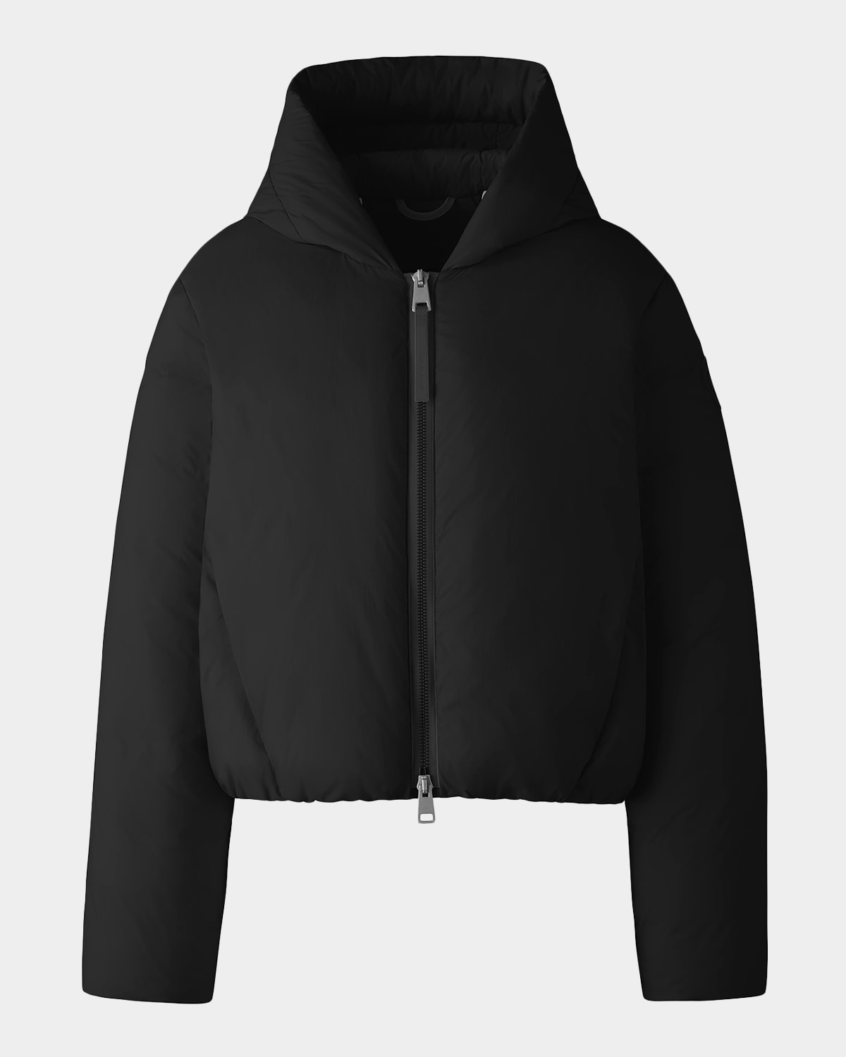 Canada Goose Elba Hooded Down Puffer Jacket In Black