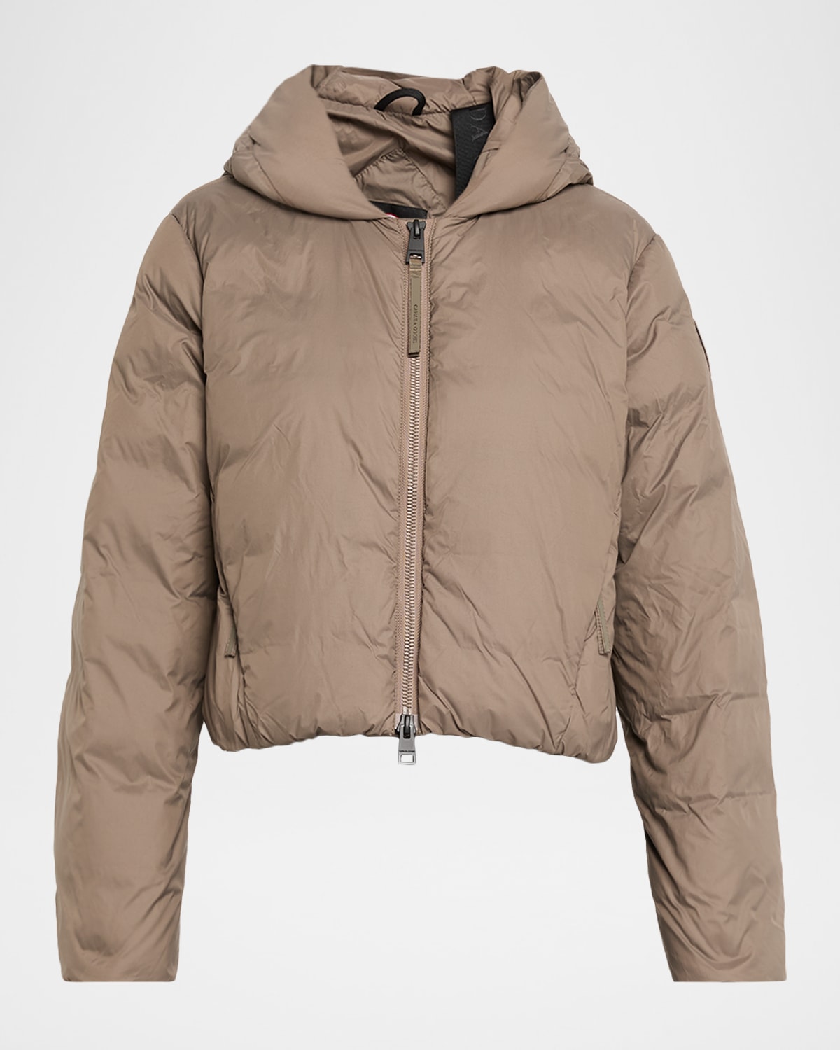 Canada Goose Elba Hooded Down Puffer Jacket In Gray