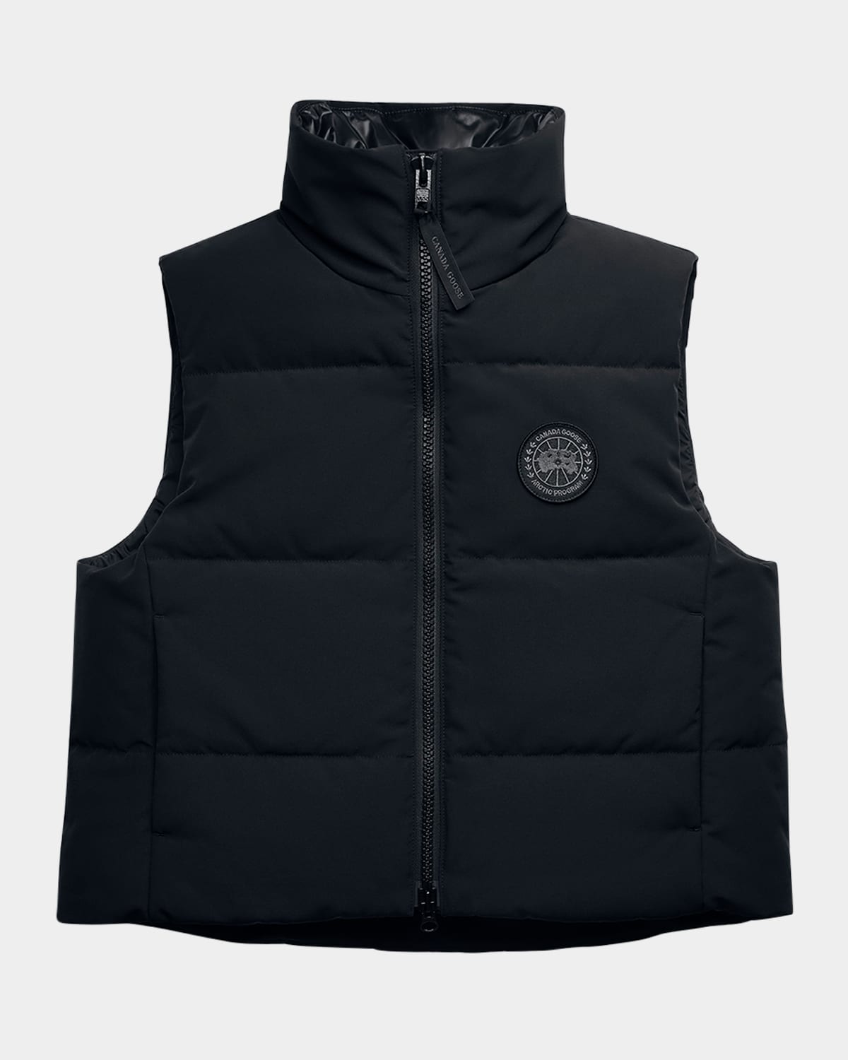 Canada Goose Grandview Cropped Down Vest In Black