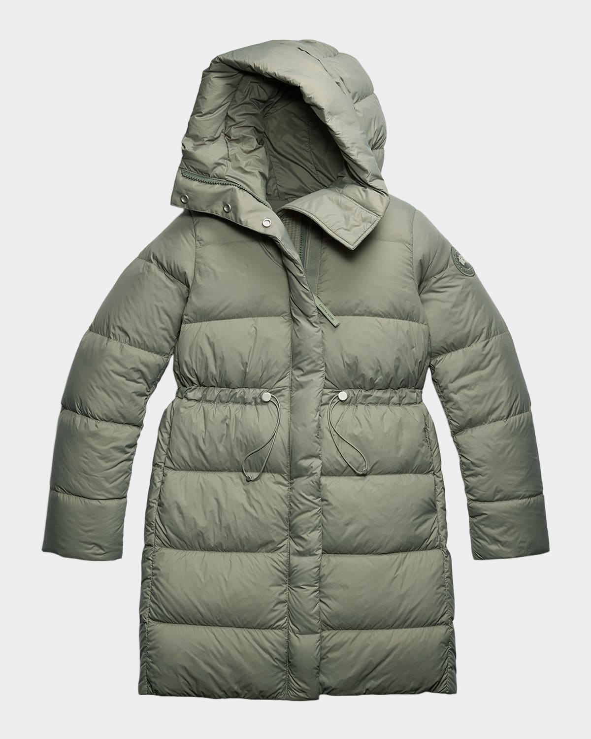 Canada Goose Montgomery Down Hooded Puffer Coat In Green