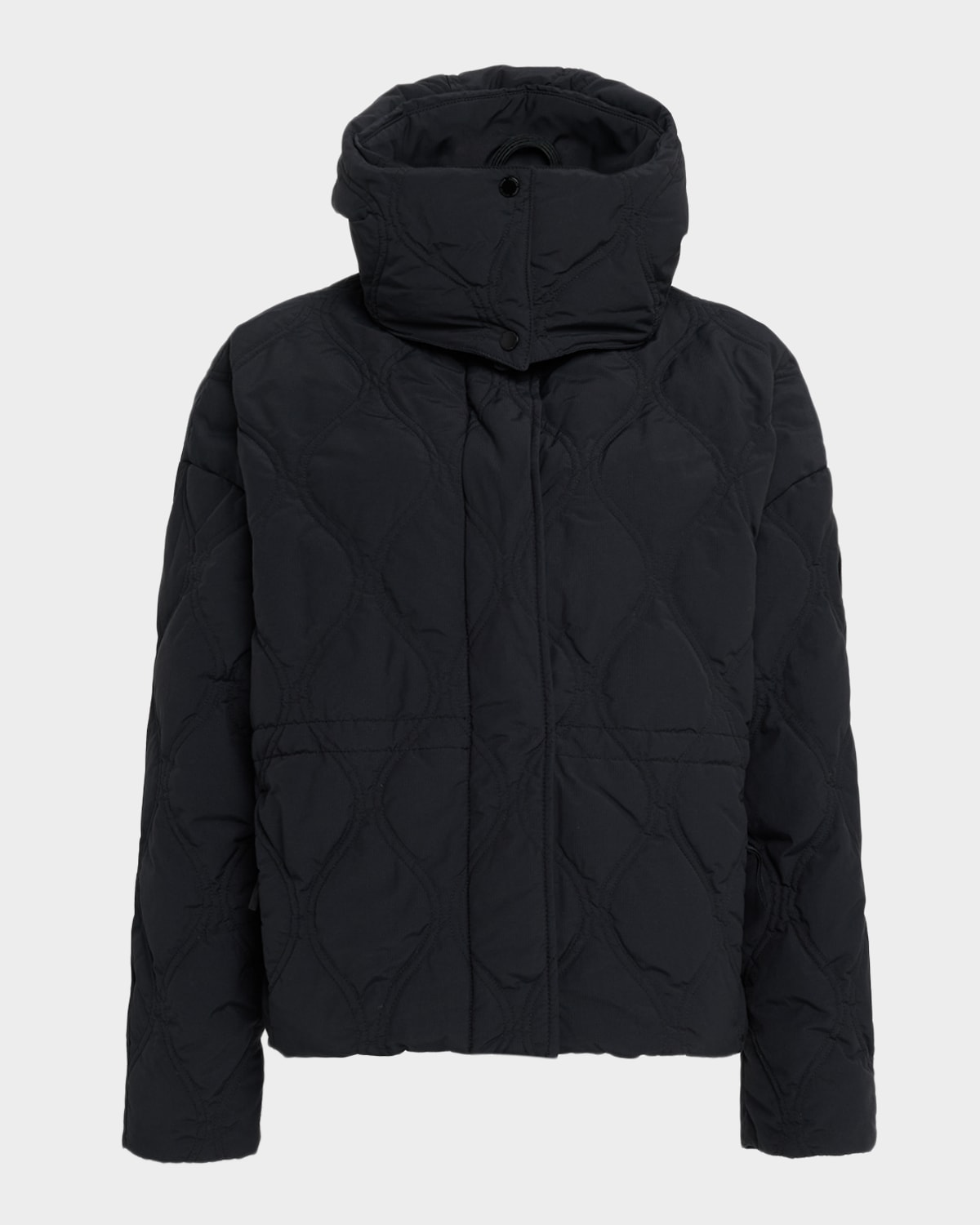 Canada Goose Claremont Hooded Down Bomber Jacket In Black