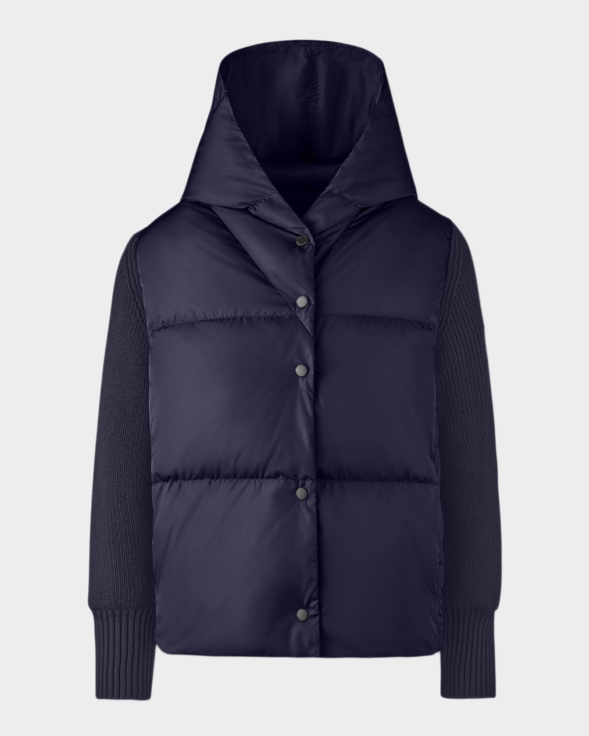 Canada Goose Hybridge Astoria Knit Hoodie Jacket In Blue