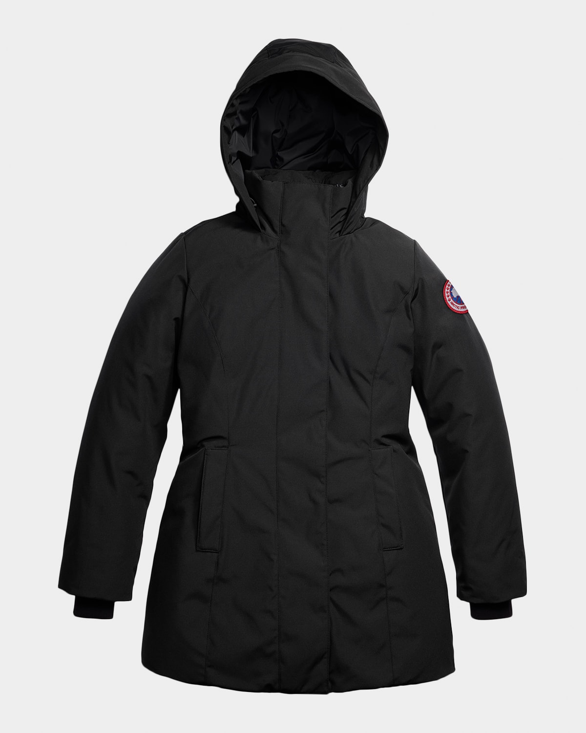 Canada Goose Leslie Hooded Down Parka In Black