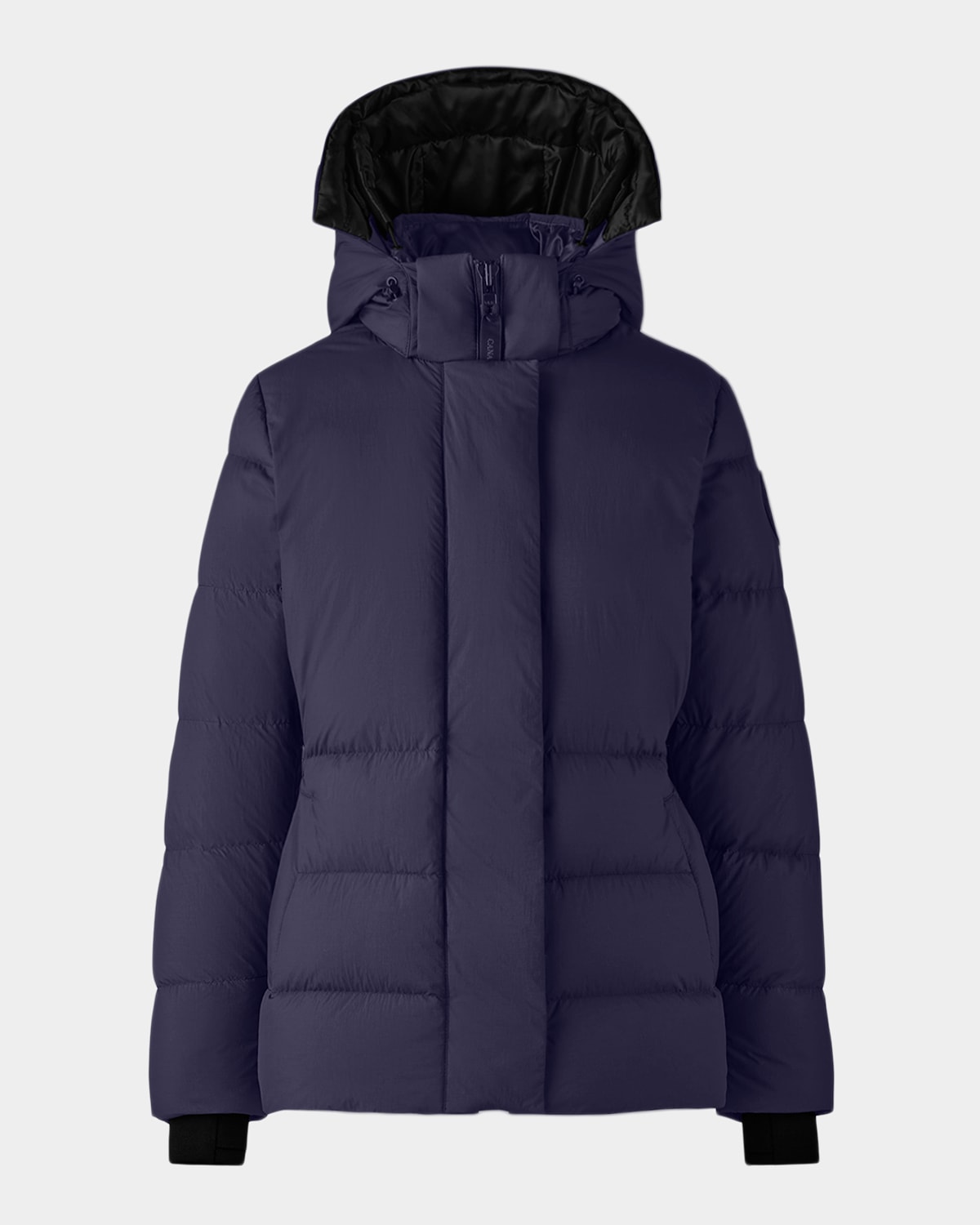 Canada Goose Lyndale Down Puffer Jacket With Removable Hood In Blue