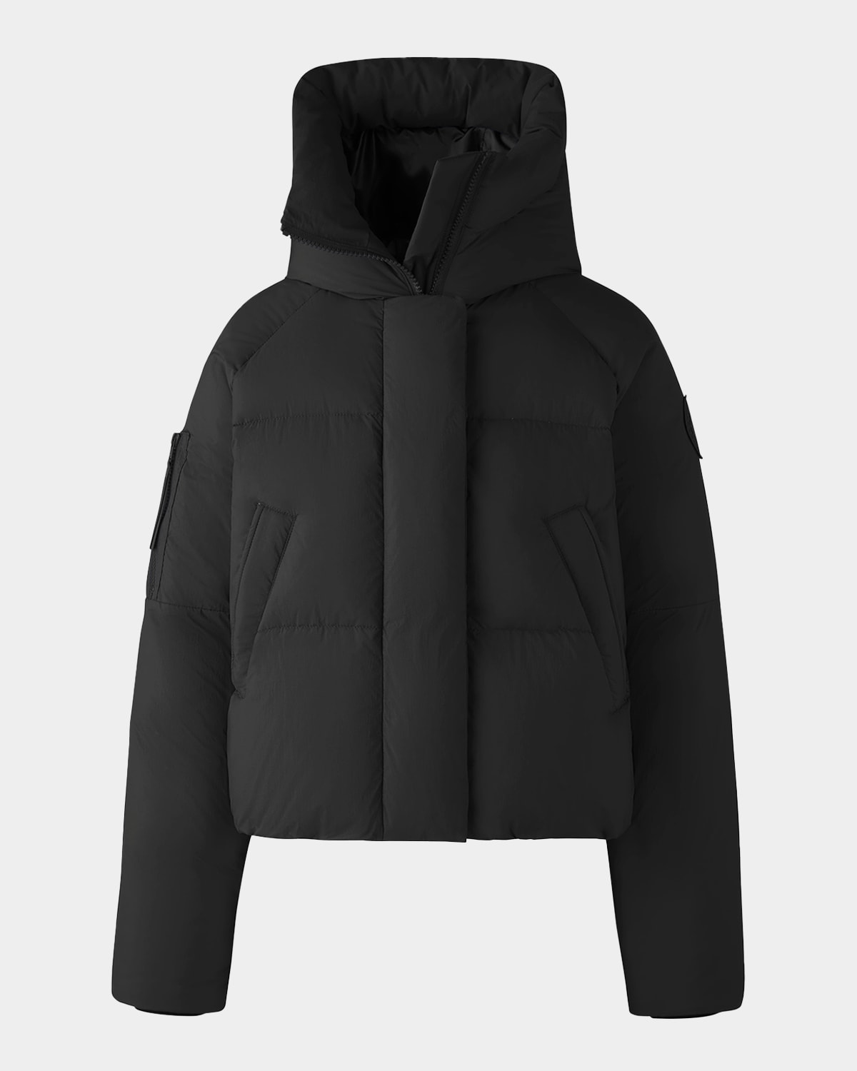 Canada Goose Chilliwack Down Hooded Puffer Jacket In Black