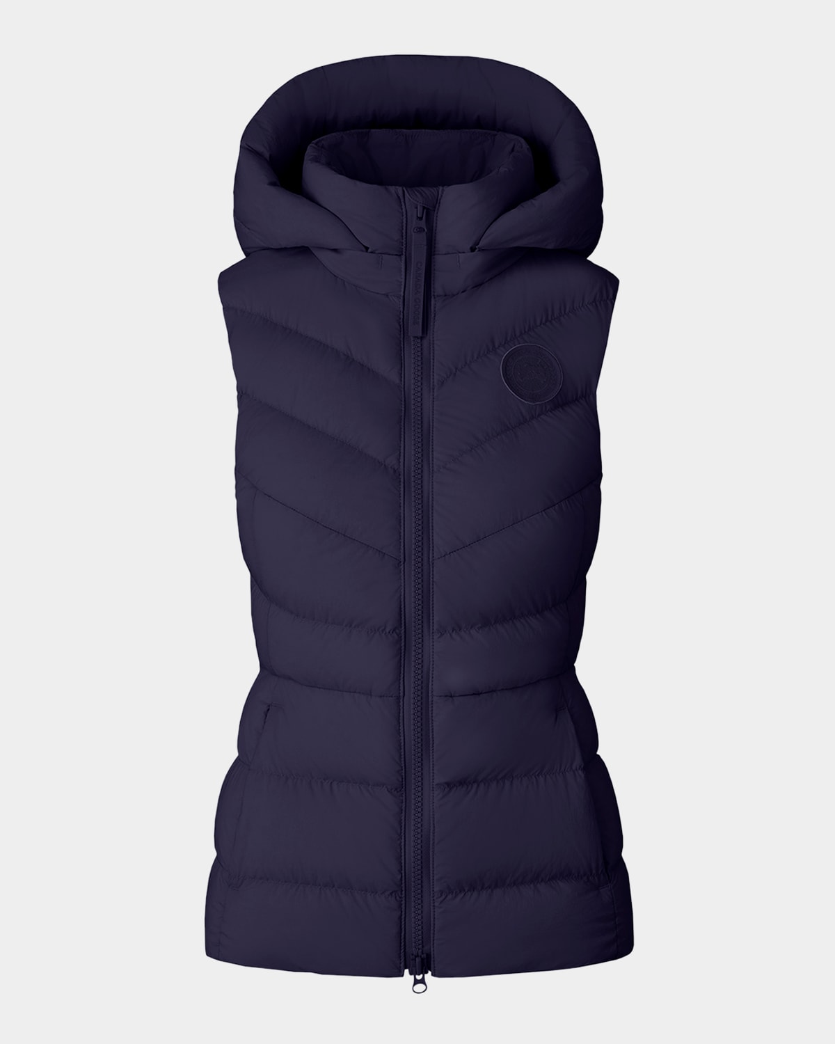 Canada Goose Clair Hooded Down Puffer Vest In Blue