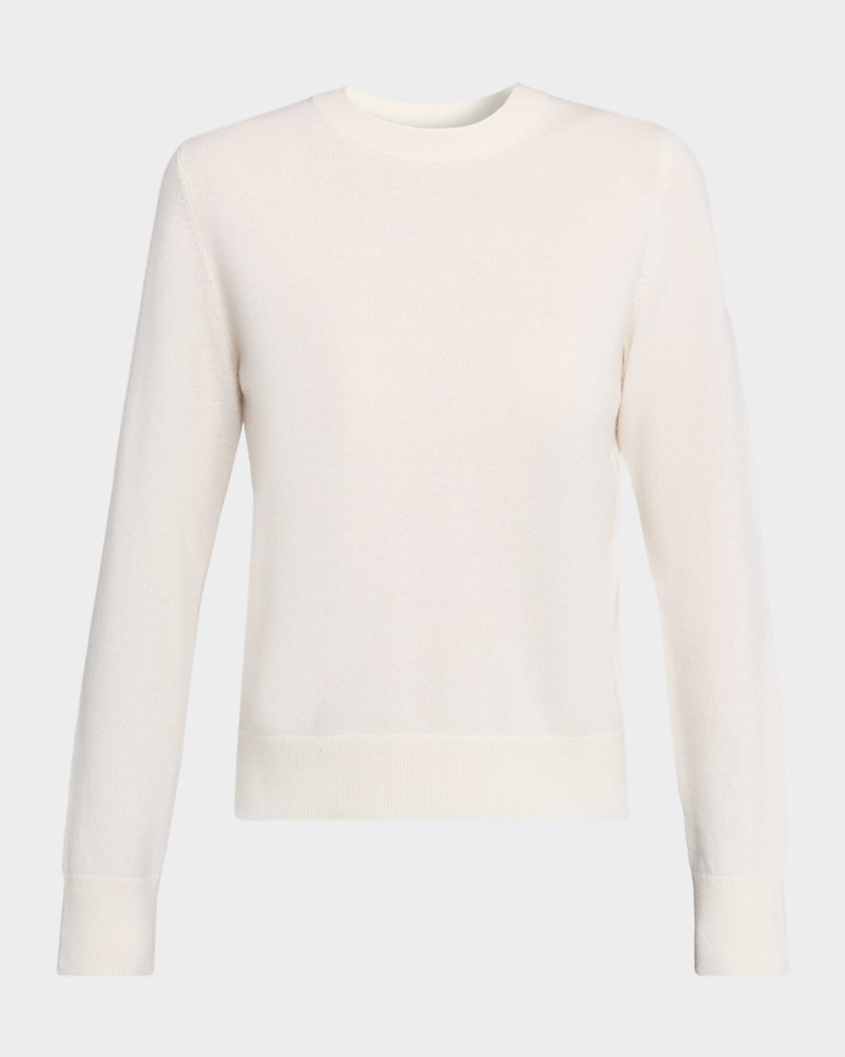 Vince Cashmere Crewneck Sweater In White