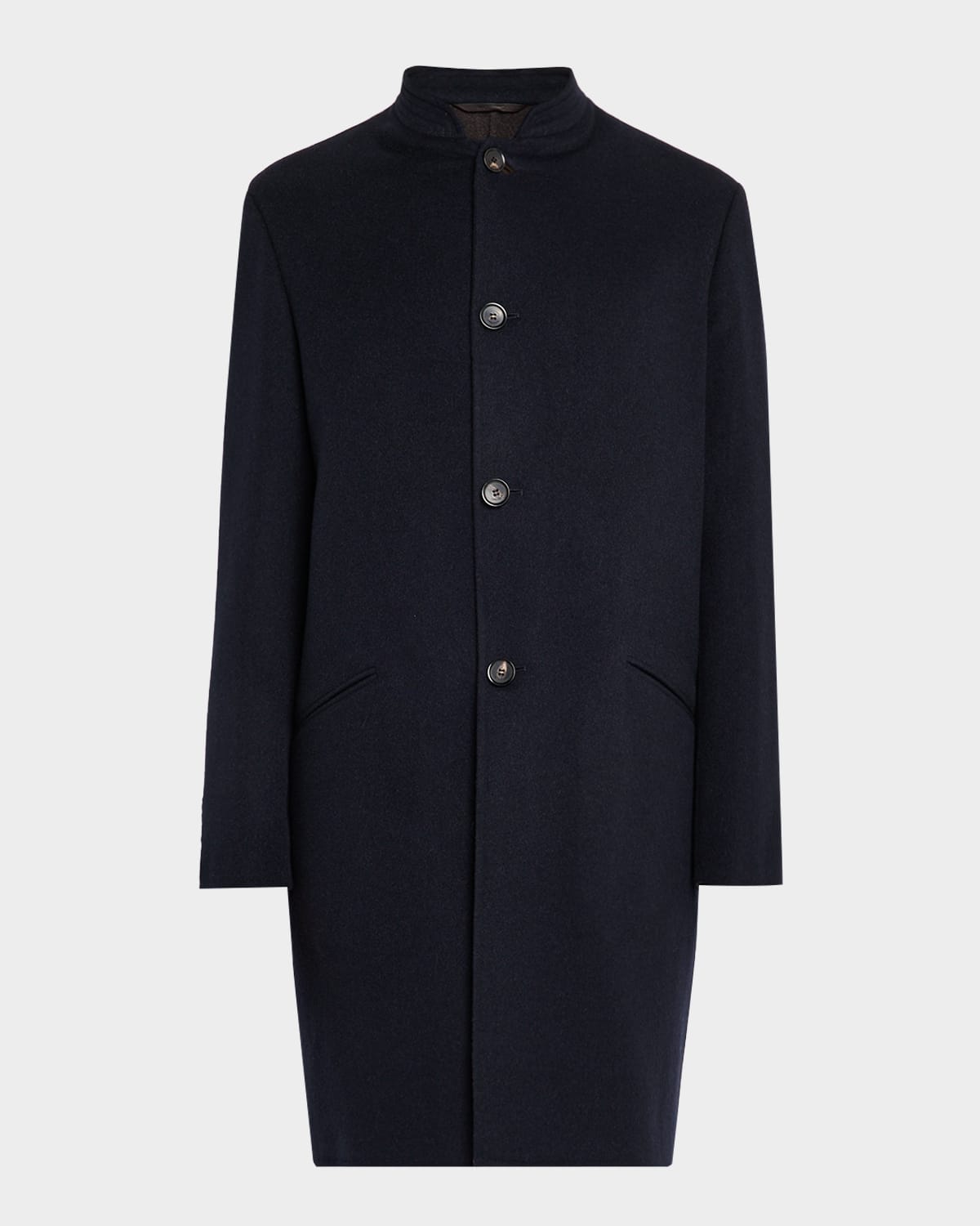Loro Piana Men's Javier Double Knit Cashmere Rain Overcoat