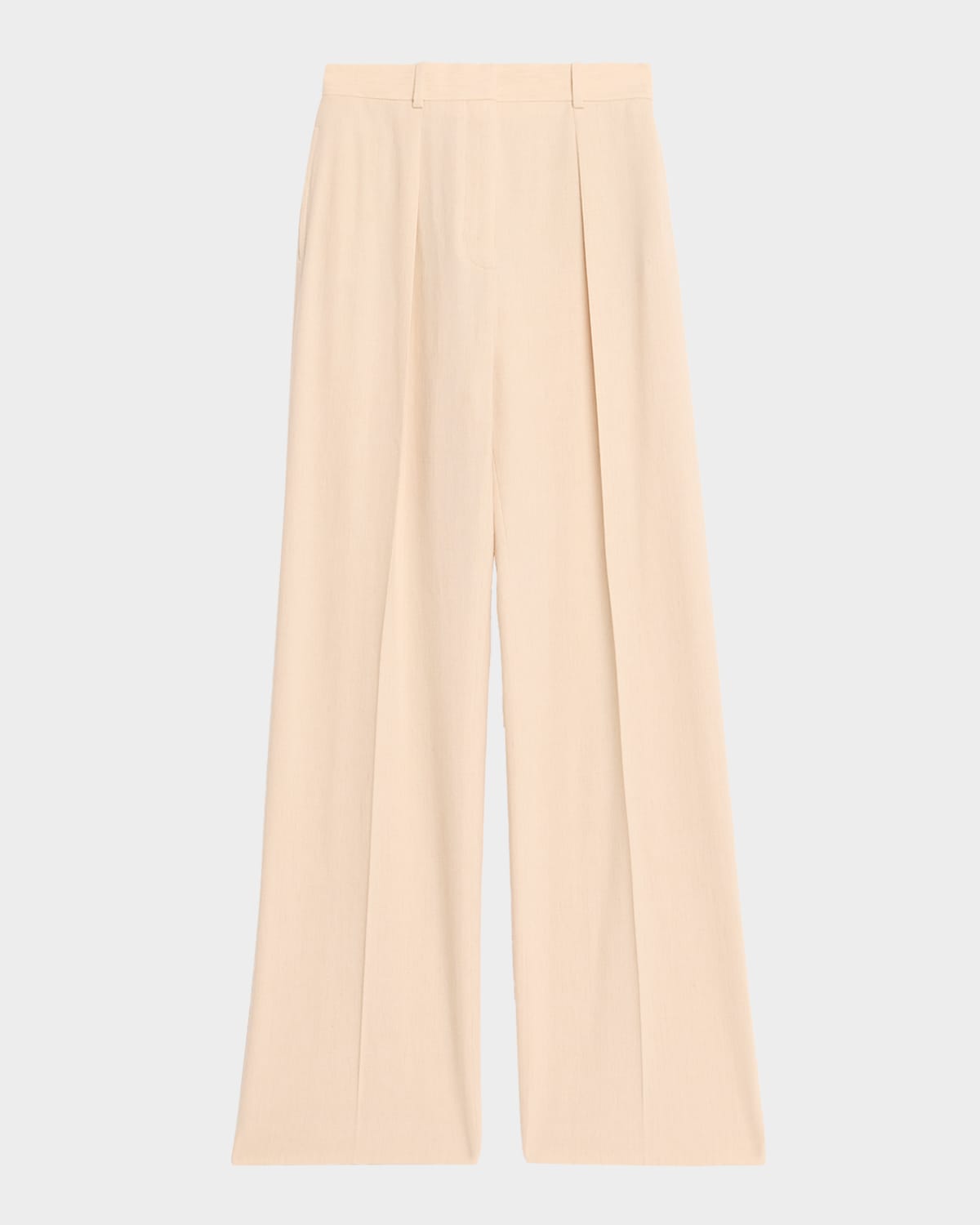 Loro Piana Edward Pleated Wide-leg Trousers In Neutral