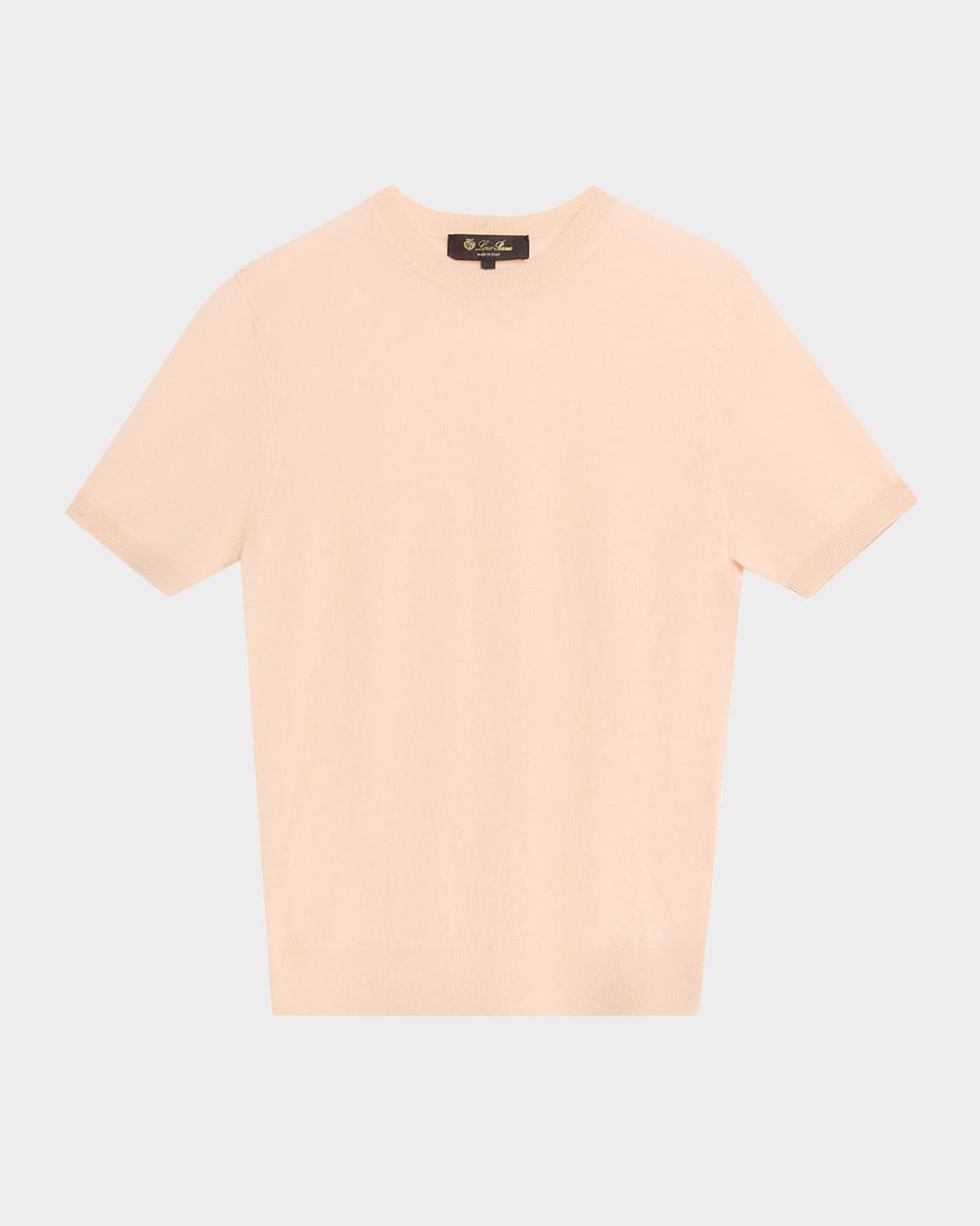 Loro Piana Camino Cashmere-silk Crewneck Sweater In White