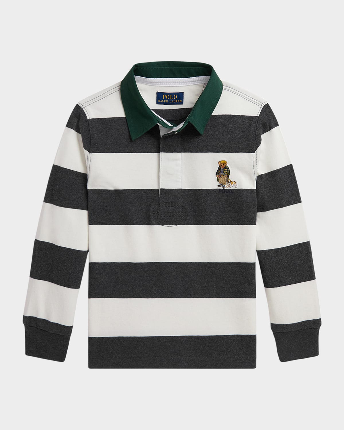 Ralph Lauren Kids' Boy's Striped Jersey Knit Rugby Shirt In Multi