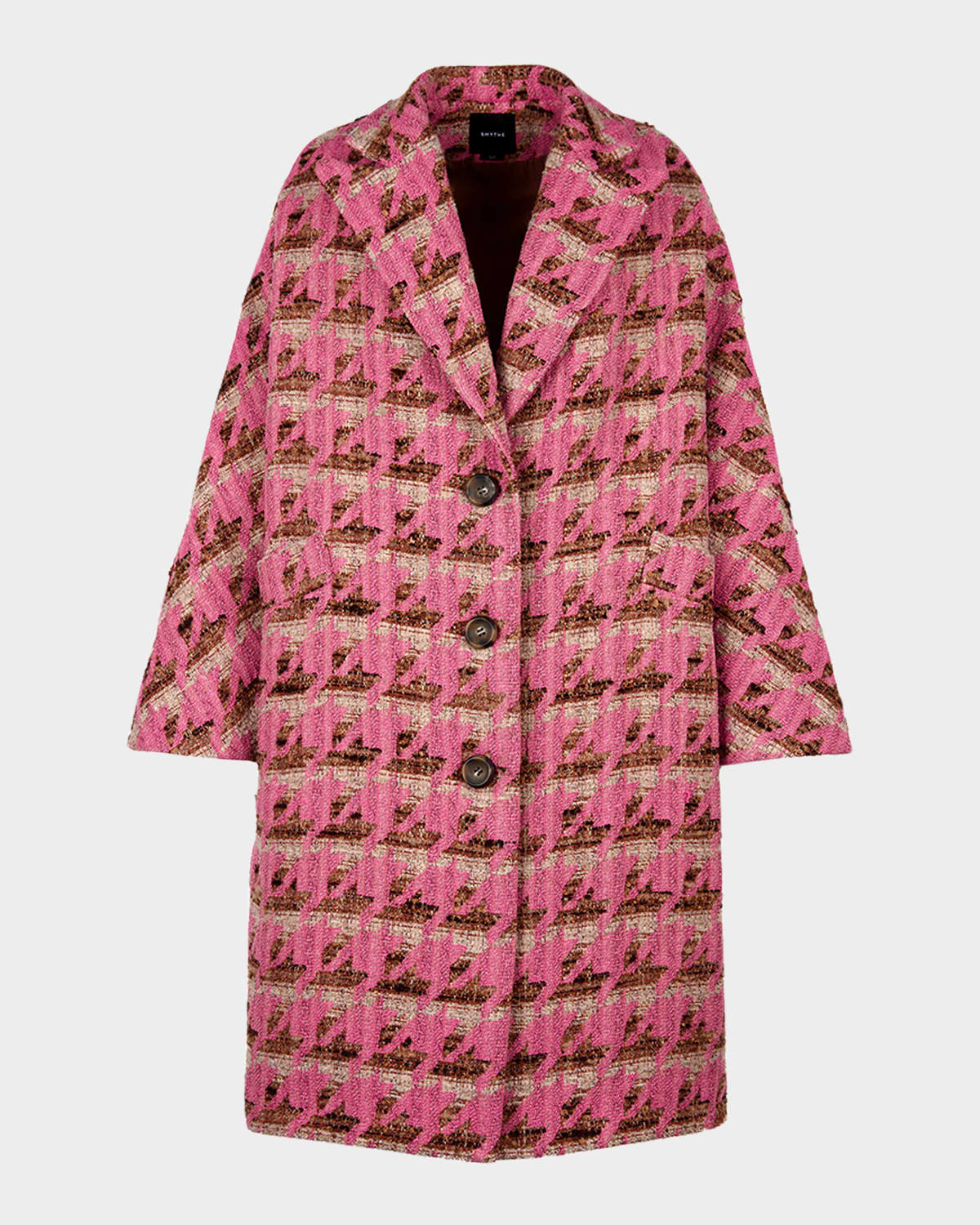Smythe Oversized Swing Coat In Multi