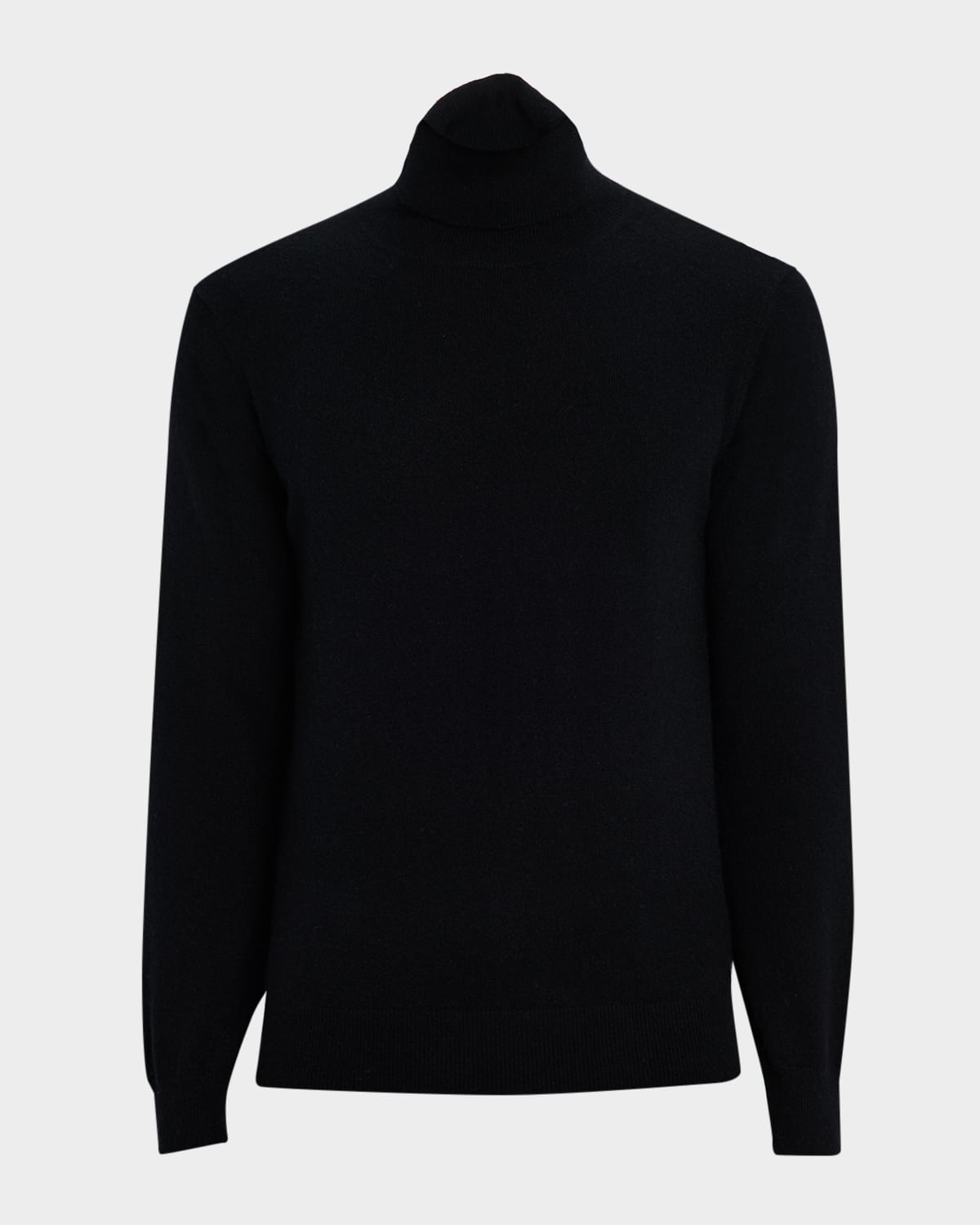 Neiman Marcus Men's Cashmere Turtleneck Sweater In Black