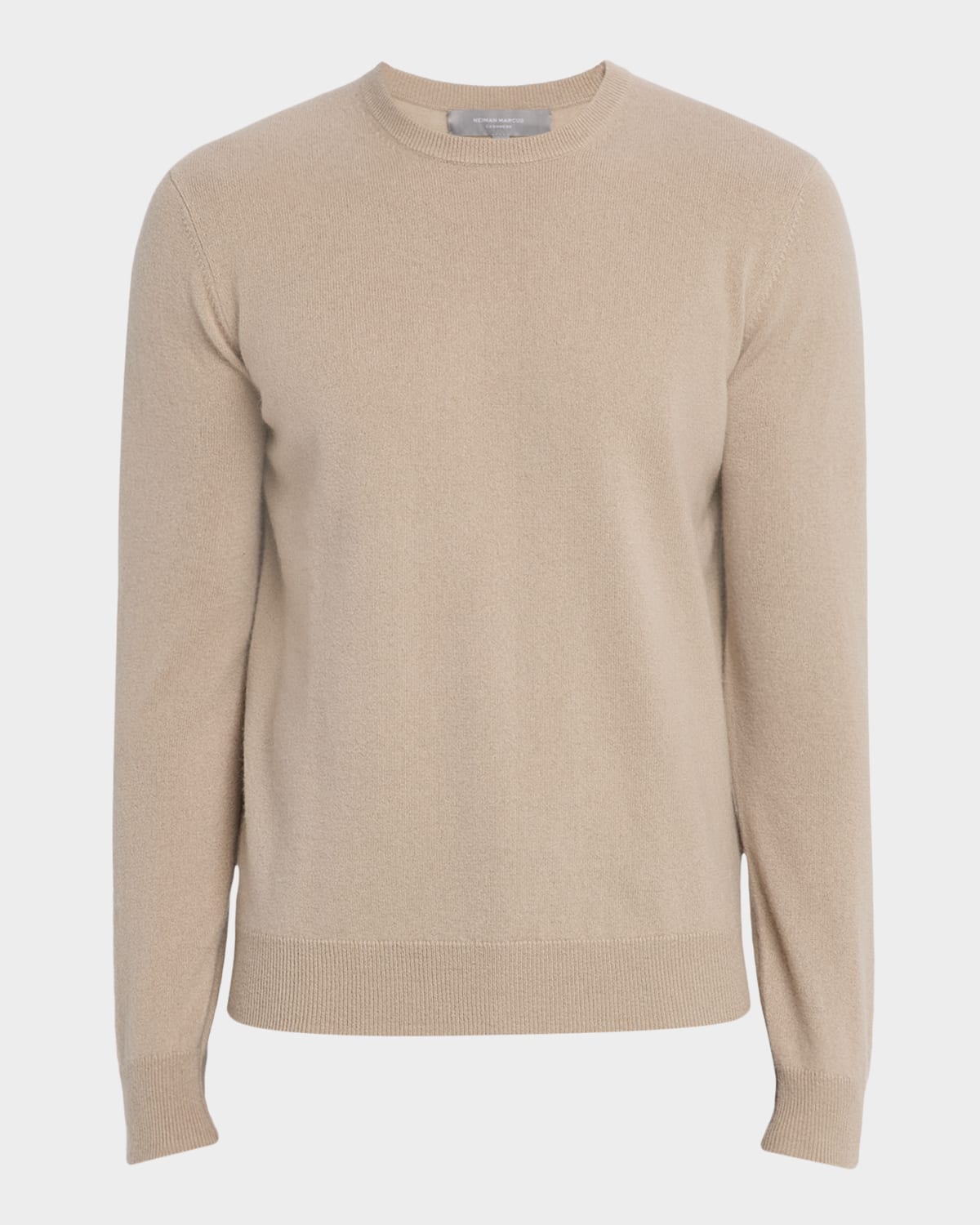 Neiman Marcus Men's Cashmere Crewneck Sweater In Brown