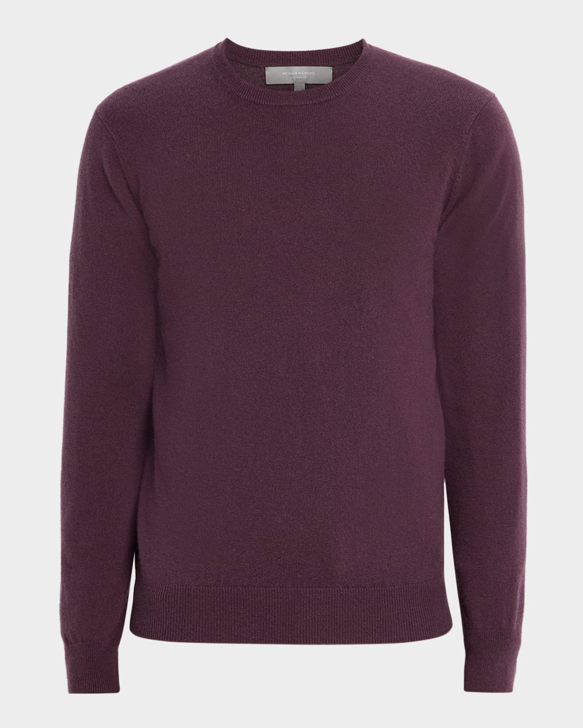 Neiman Marcus Men's Cashmere Crewneck Sweater In Purple