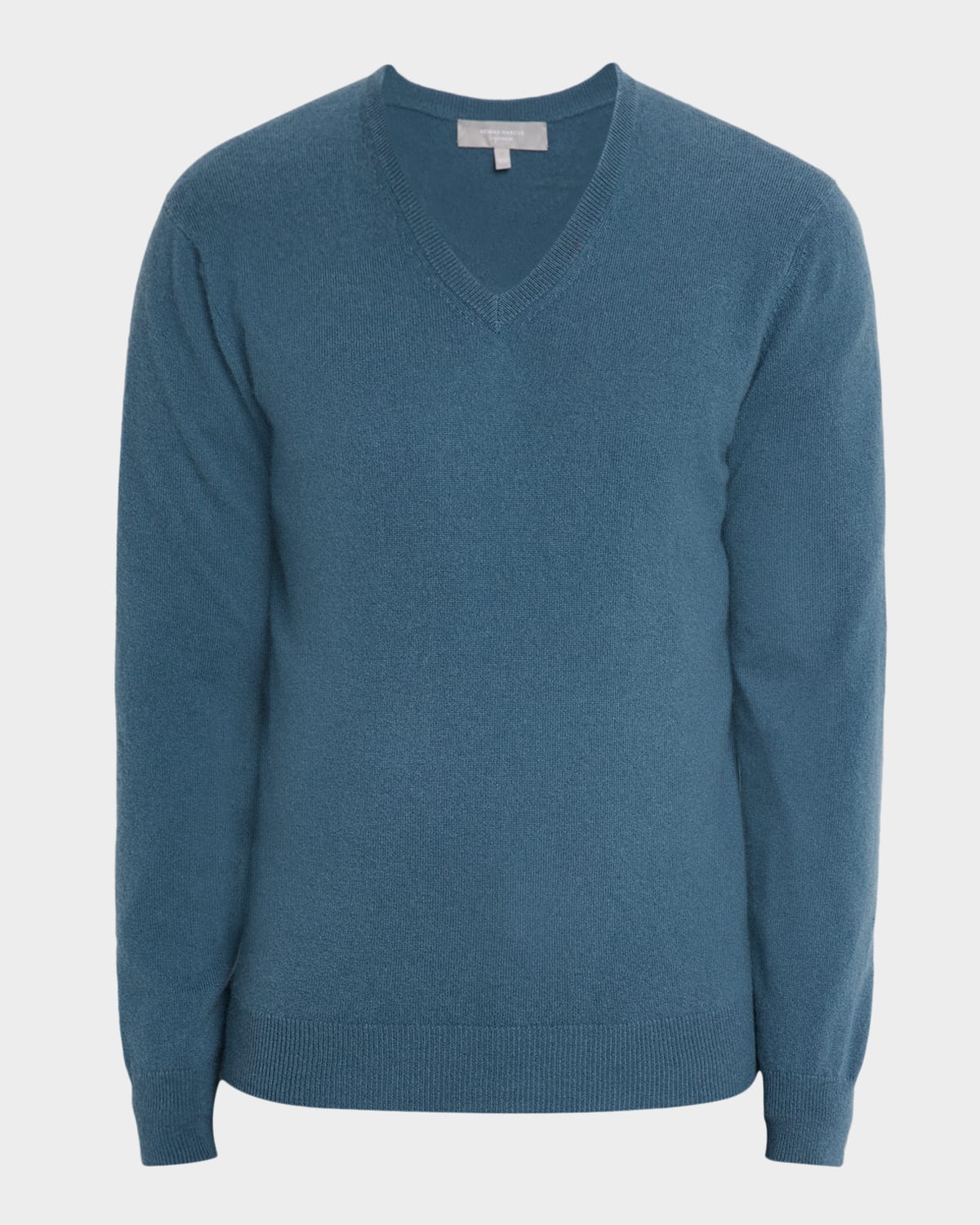 Neiman Marcus Men's Cashmere V-neck Sweater In Black