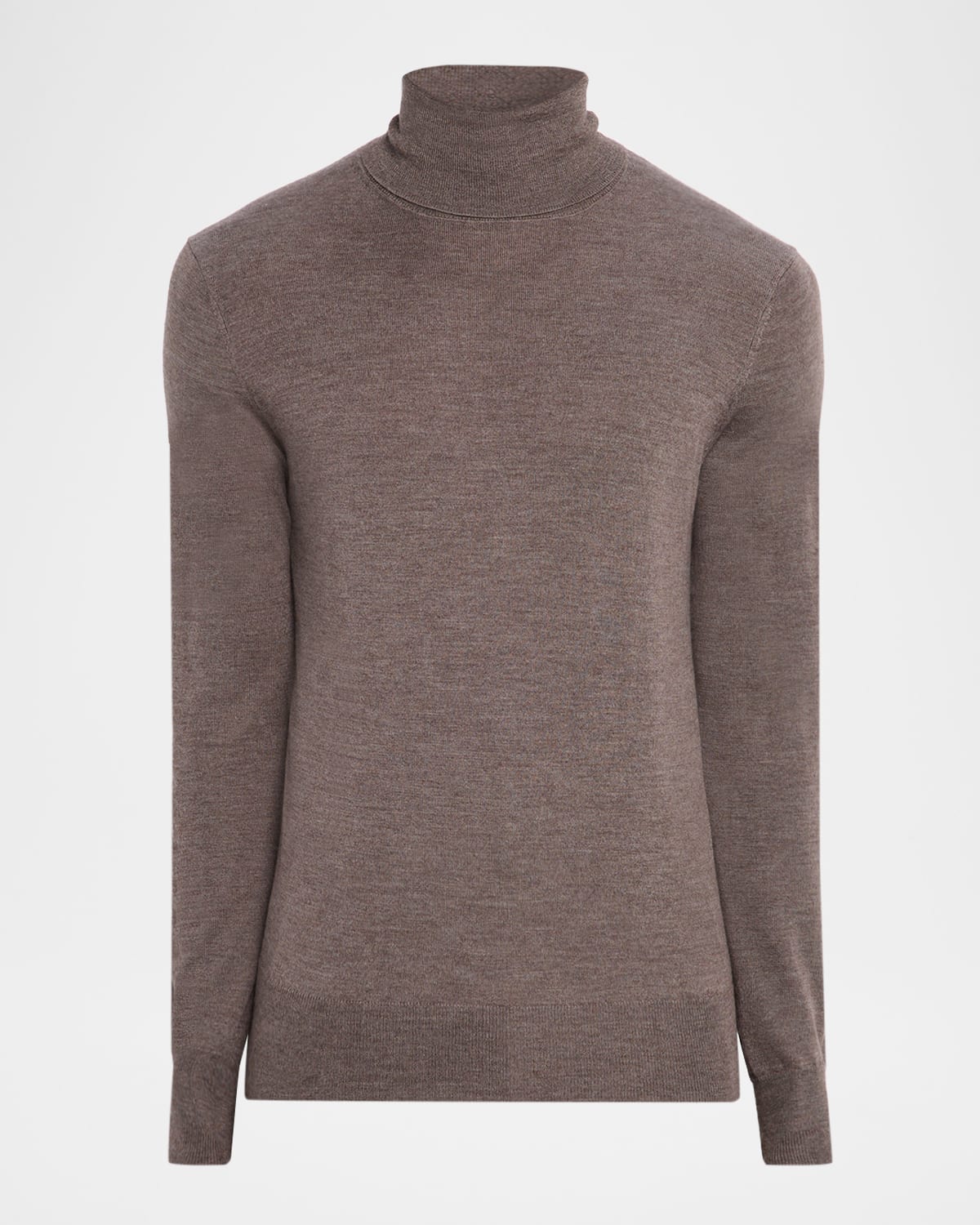 Neiman Marcus Men's Cashmere And Silk Turtleneck Sweater In Brown