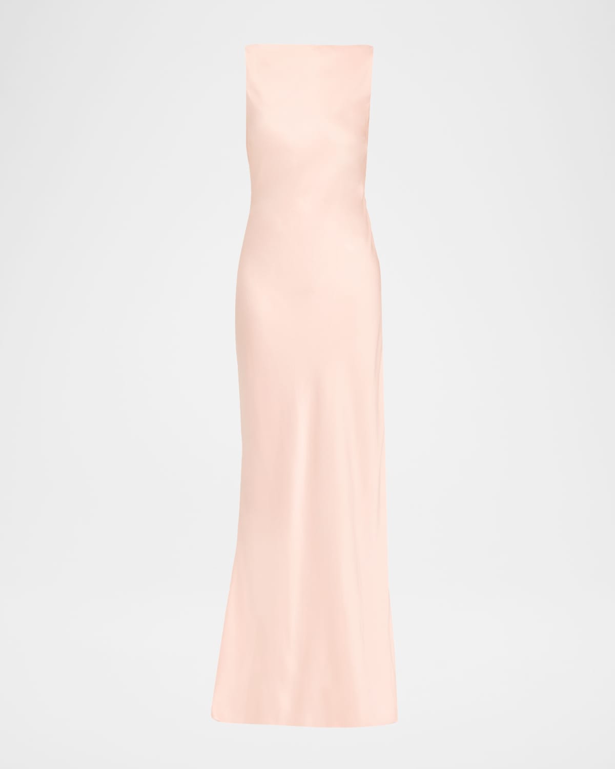 Jason Wu Collection Boat-neck Cowl Backless Crepe Back Satin Gown In Pink
