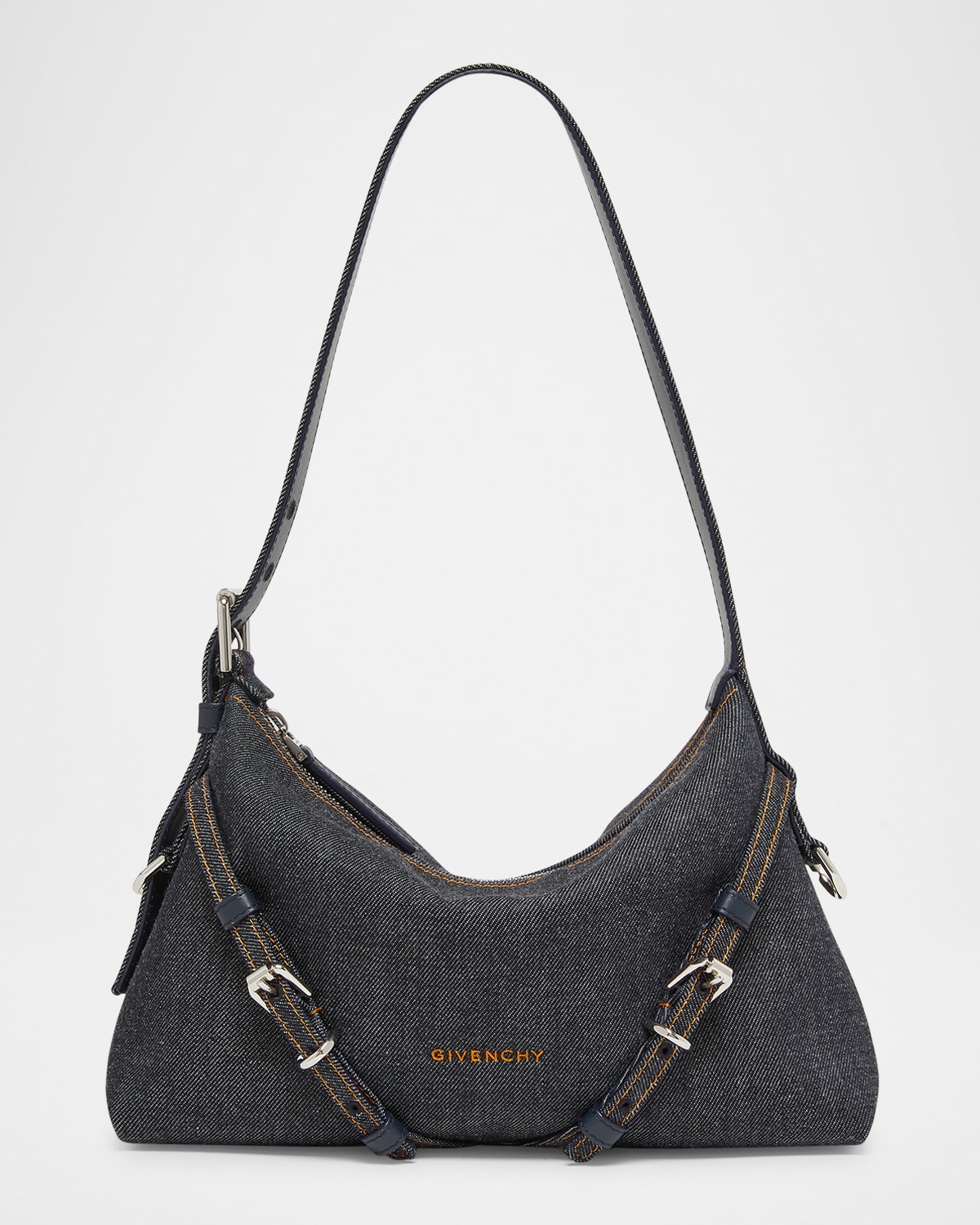 Givenchy Voyou Mini Shoulder Bag In Denim