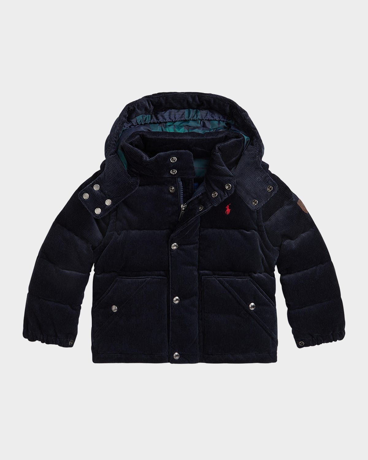 Ralph Lauren Boy's Convertible Corduroy Bomber Jacket In Multi