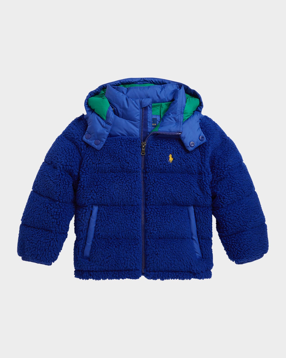 Ralph Lauren Boy's Woven Ripstop Bomber Jacket In Blue