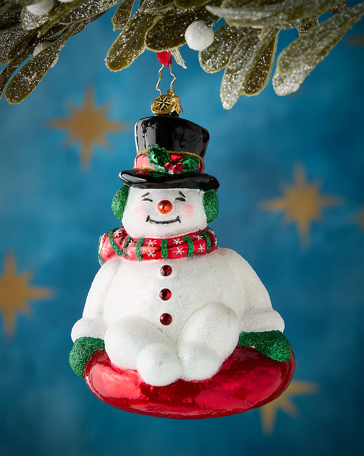 Christopher Radko Snowy Slider Christmas Ornament In Multi