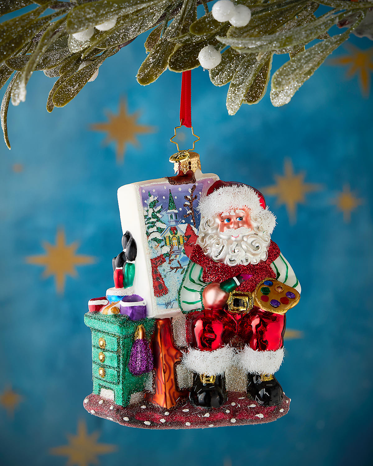 Christopher Radko Pretty As A Picture Christmas Ornament In Multi