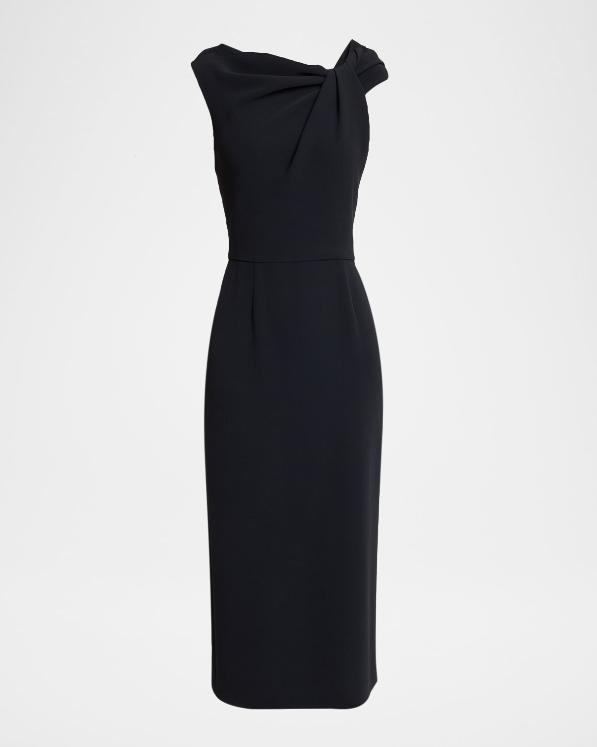 Givenchy Black Stretch Cady Dress In Black