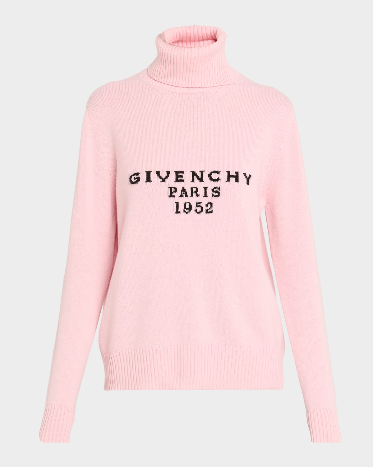 Givenchy Turtleneck Logo Wool-cashmere Sweater In Neutral