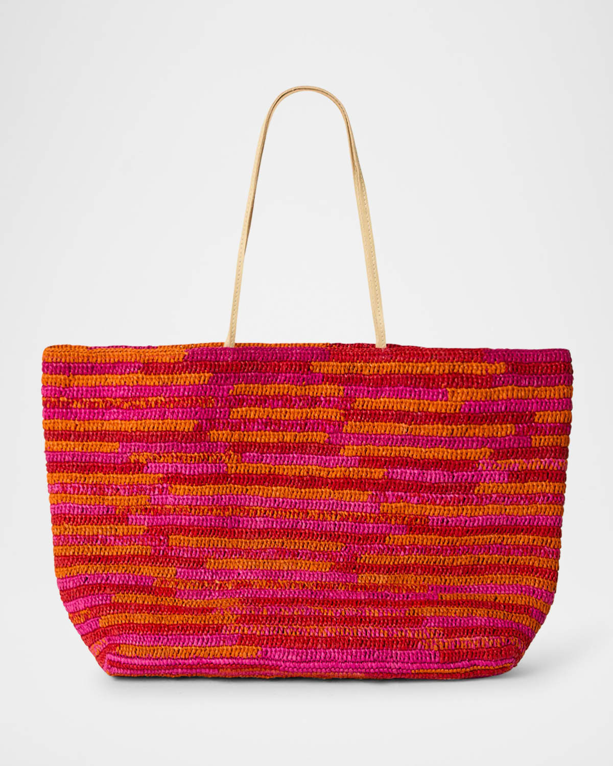 Btb Los Angeles Woven Straw Tote Bag