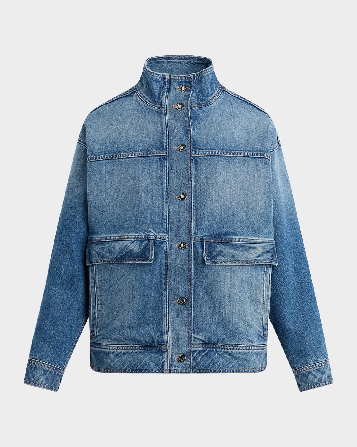 Favorite Daughter The Margot Denim Jacket In Blue