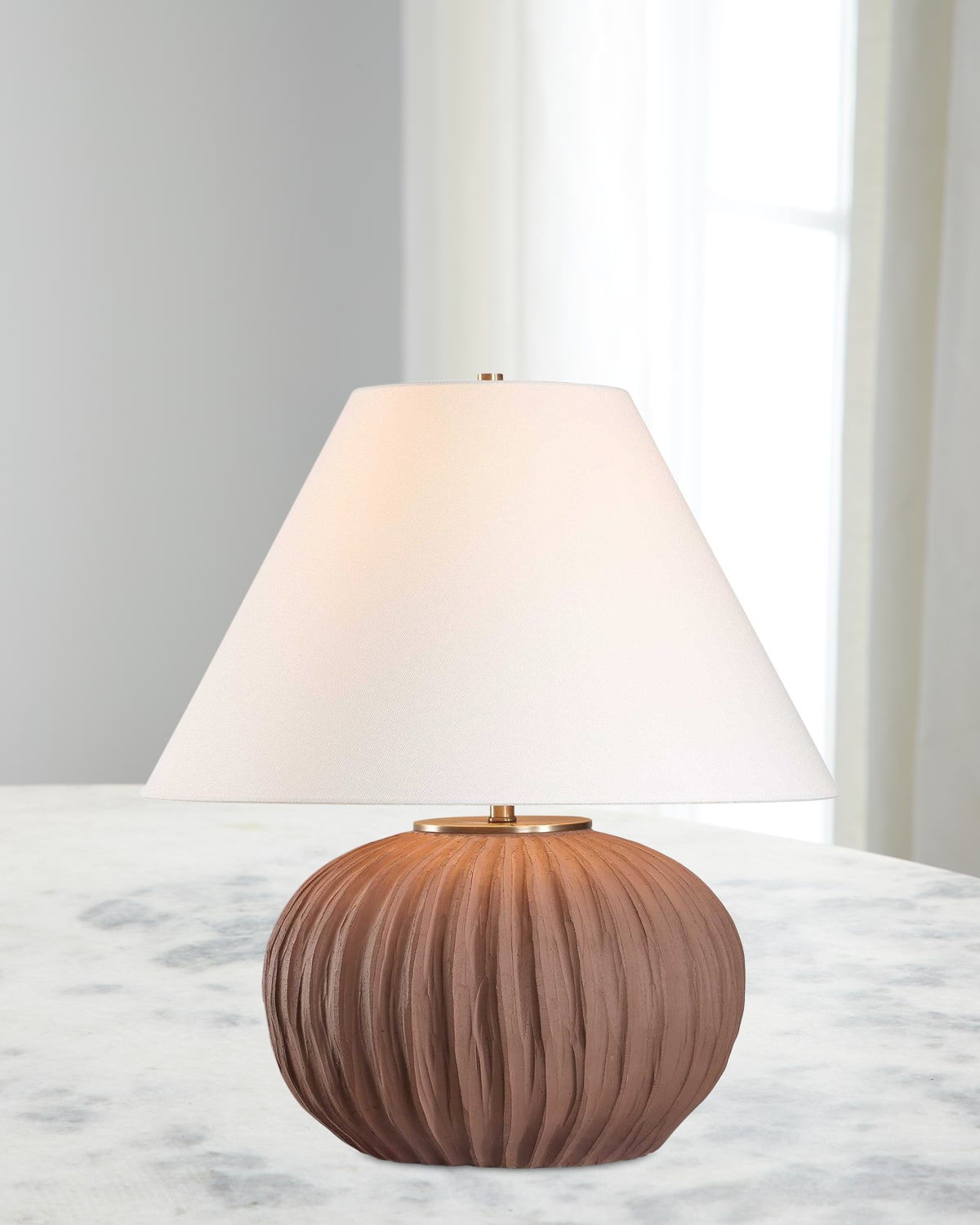 The Uttermost Co Keoghan 22" Table Lamp In Brown