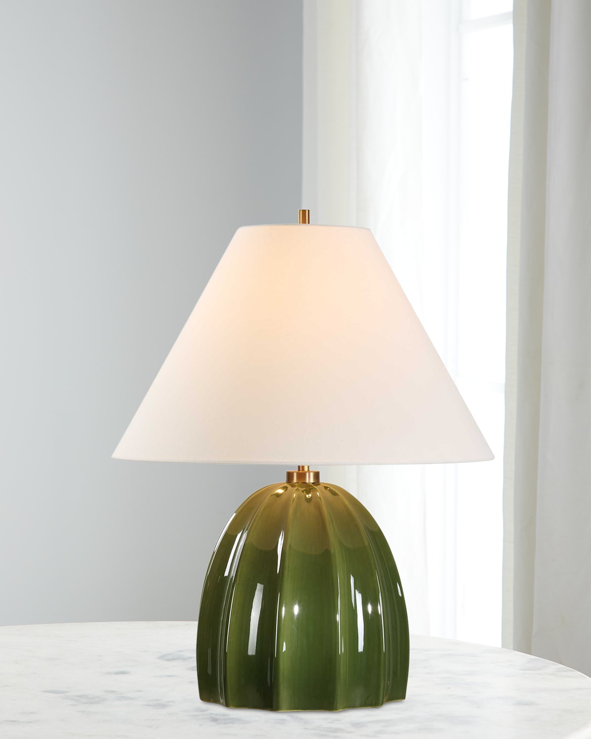 The Uttermost Co Renna 26" Table Lamp In Green