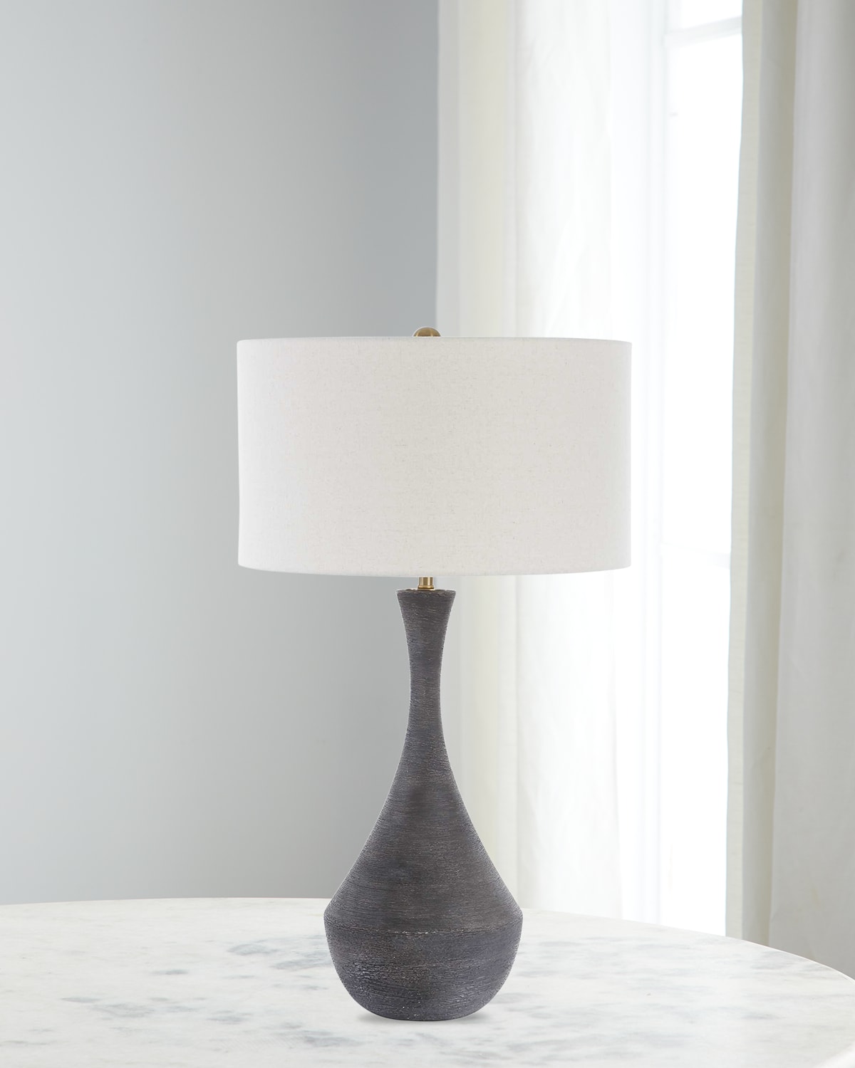 The Uttermost Co Helston 34" Table Lamp In Gray