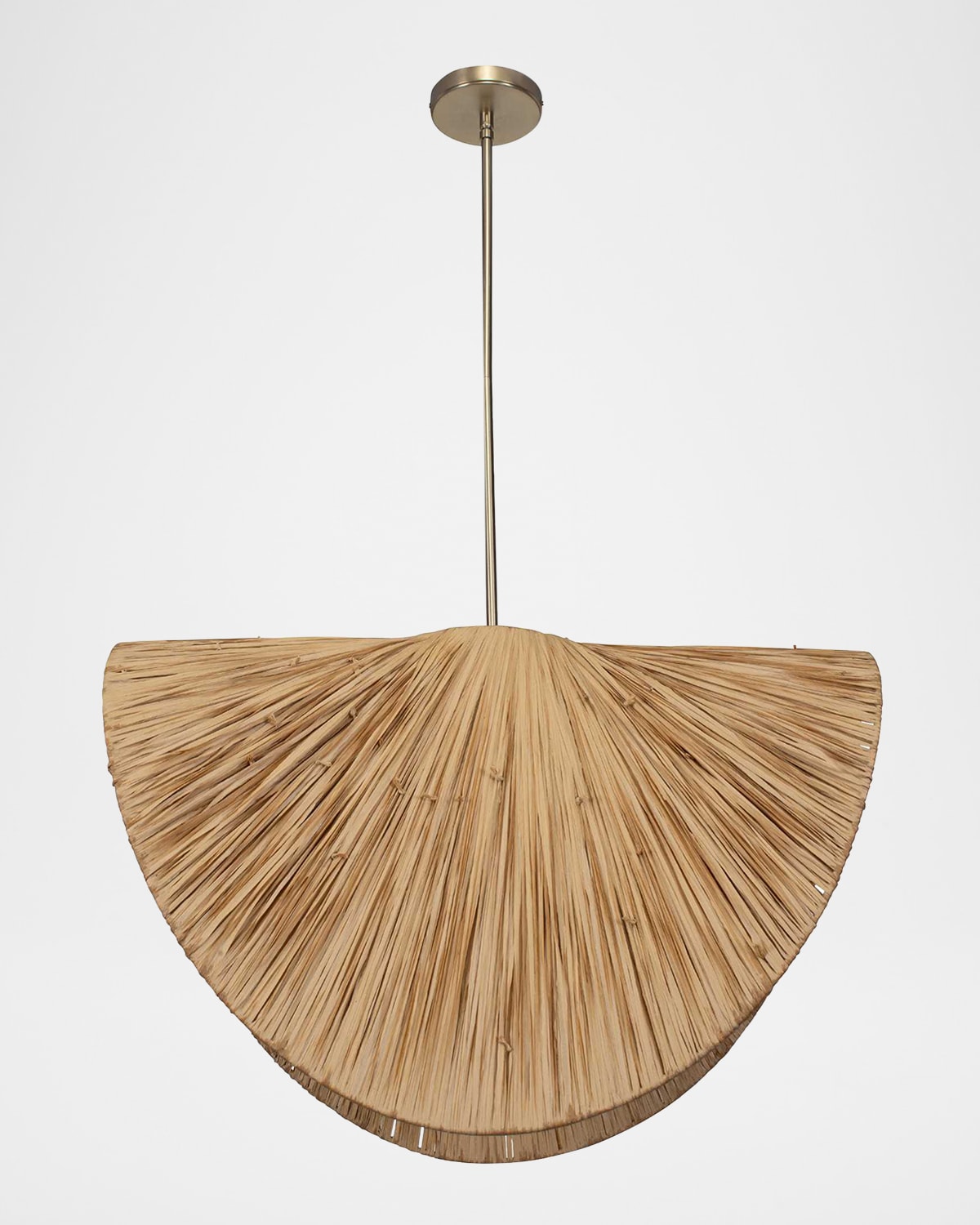 The Uttermost Co Bend 29" Raffia Pendant In Brown
