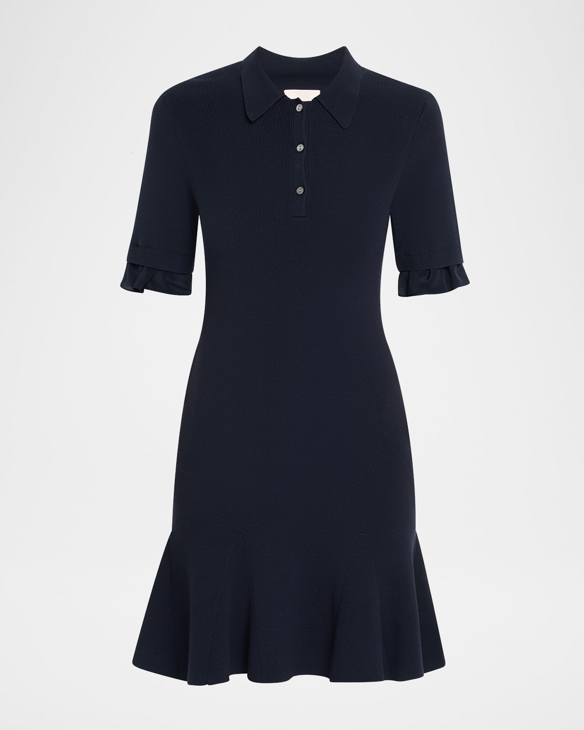 Cinq À Sept Keaton Short-sleeve Polo Dress In Blue