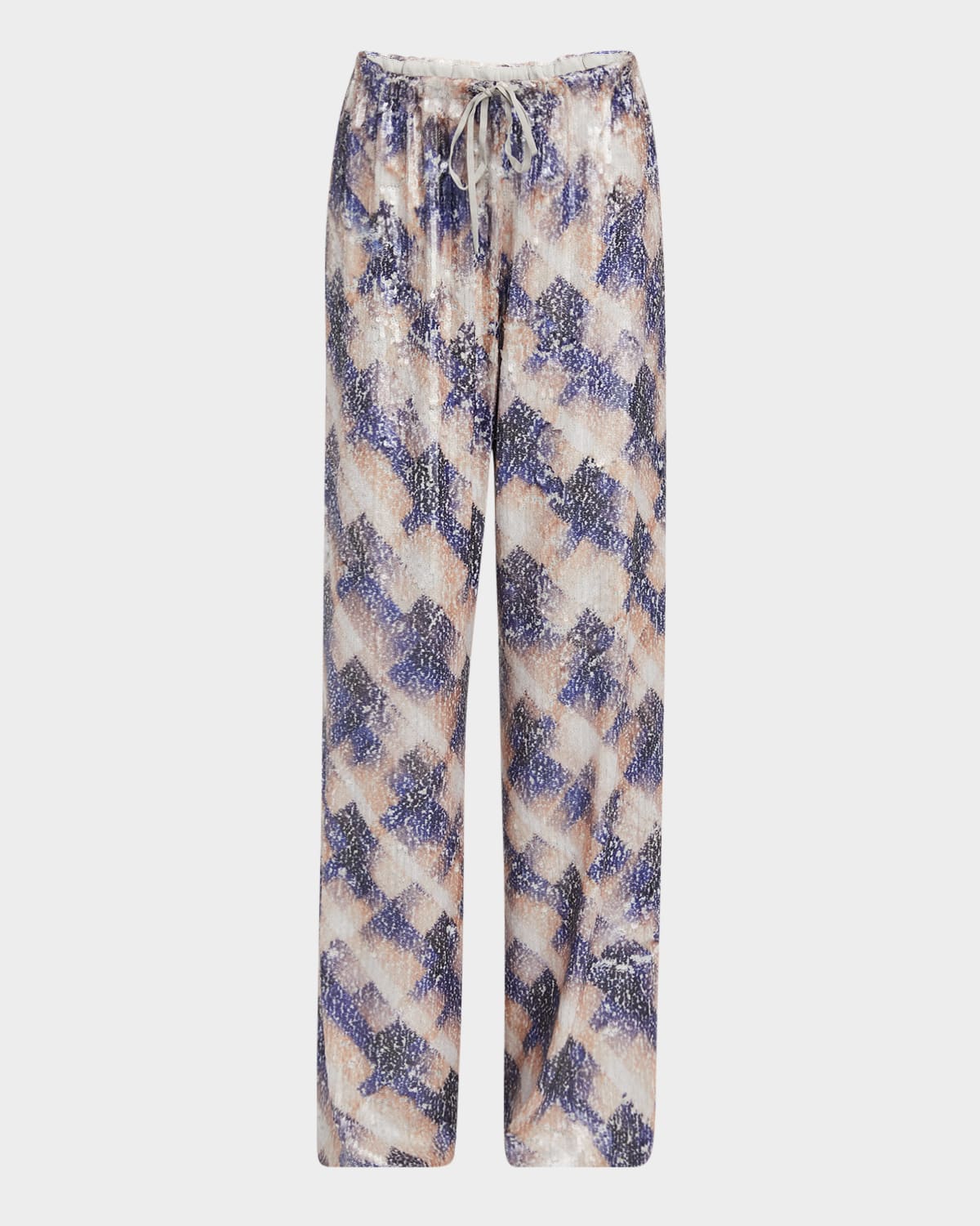 Dries Van Noten Puvis Sequined Relaxed Drawstring Pants