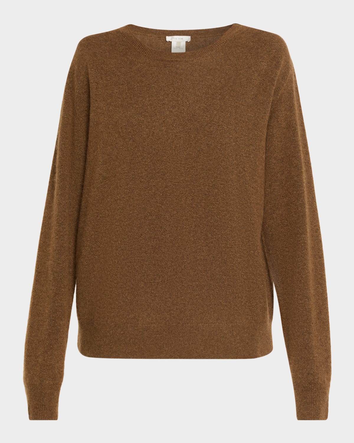 The Row Lorynna Cashmere-silk Crewneck Sweater In Brown