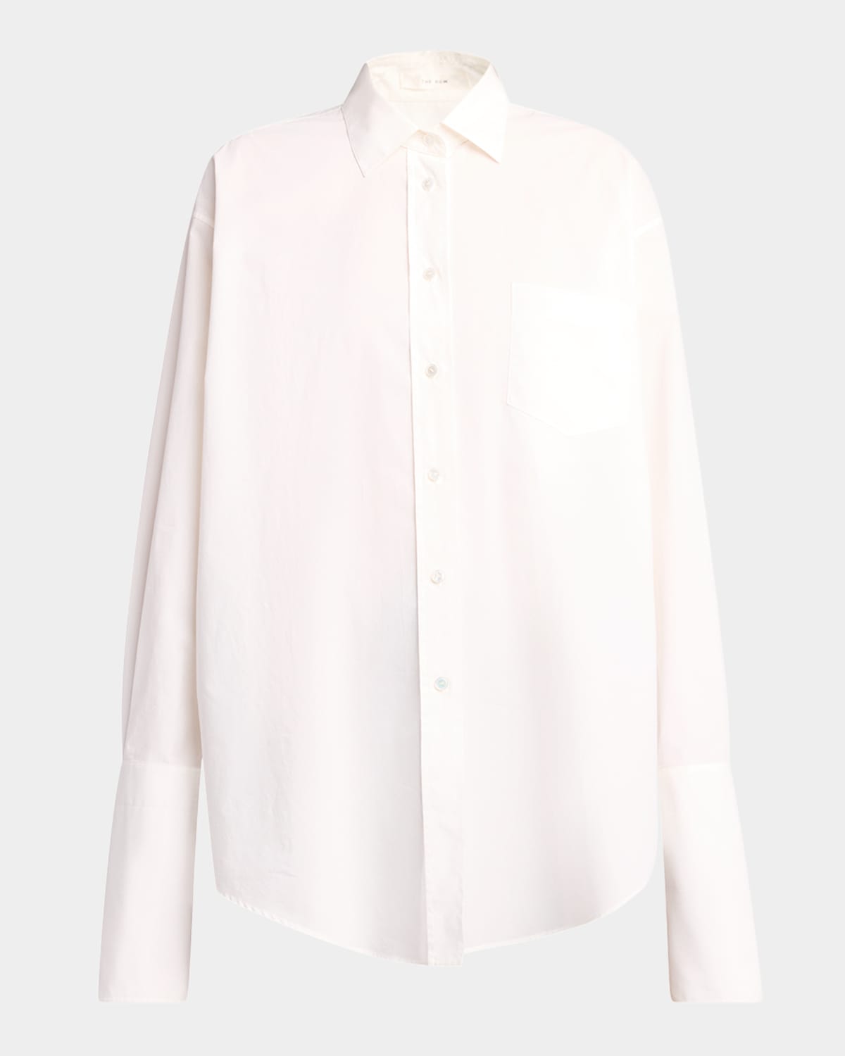 The Row Ment Poplin Button-down Shirt In White