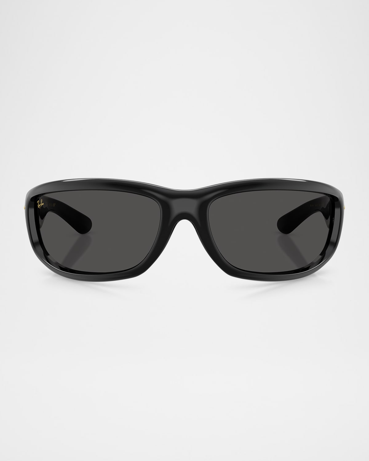 Ray Ban Rb4941 Ultra Wrap 003 A$ap Rocky Next Generation Collection Wraparound Sunglasses In Black