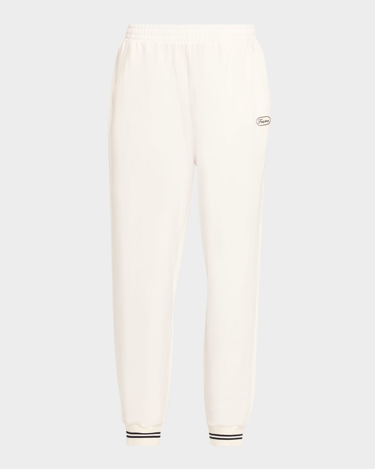 Frame The Tennis Sweatpants In White