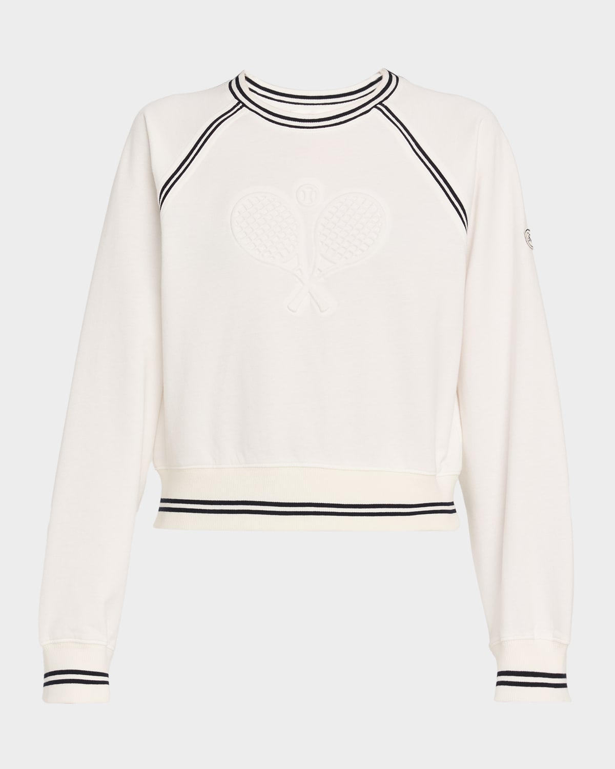 Frame Stretch-cotton Tennis Sweatshirt In White