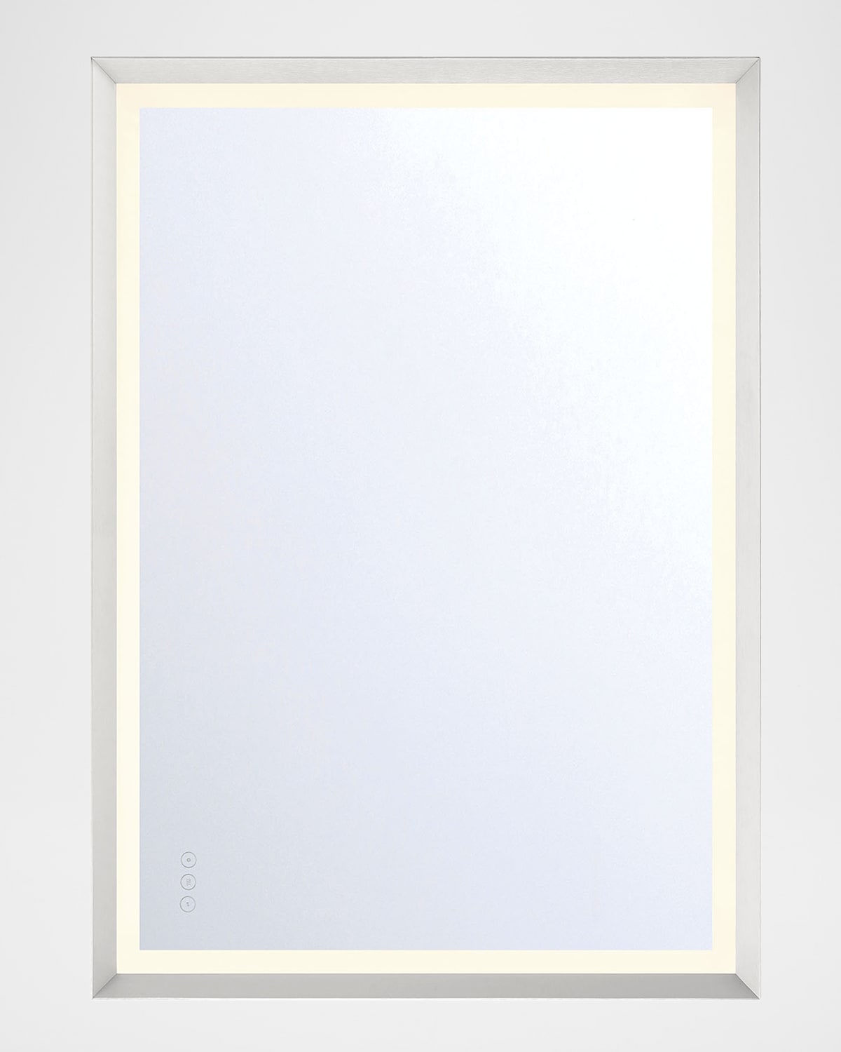 Eurofase Artell 42" Led Lighted Mirror, Silver In Silver