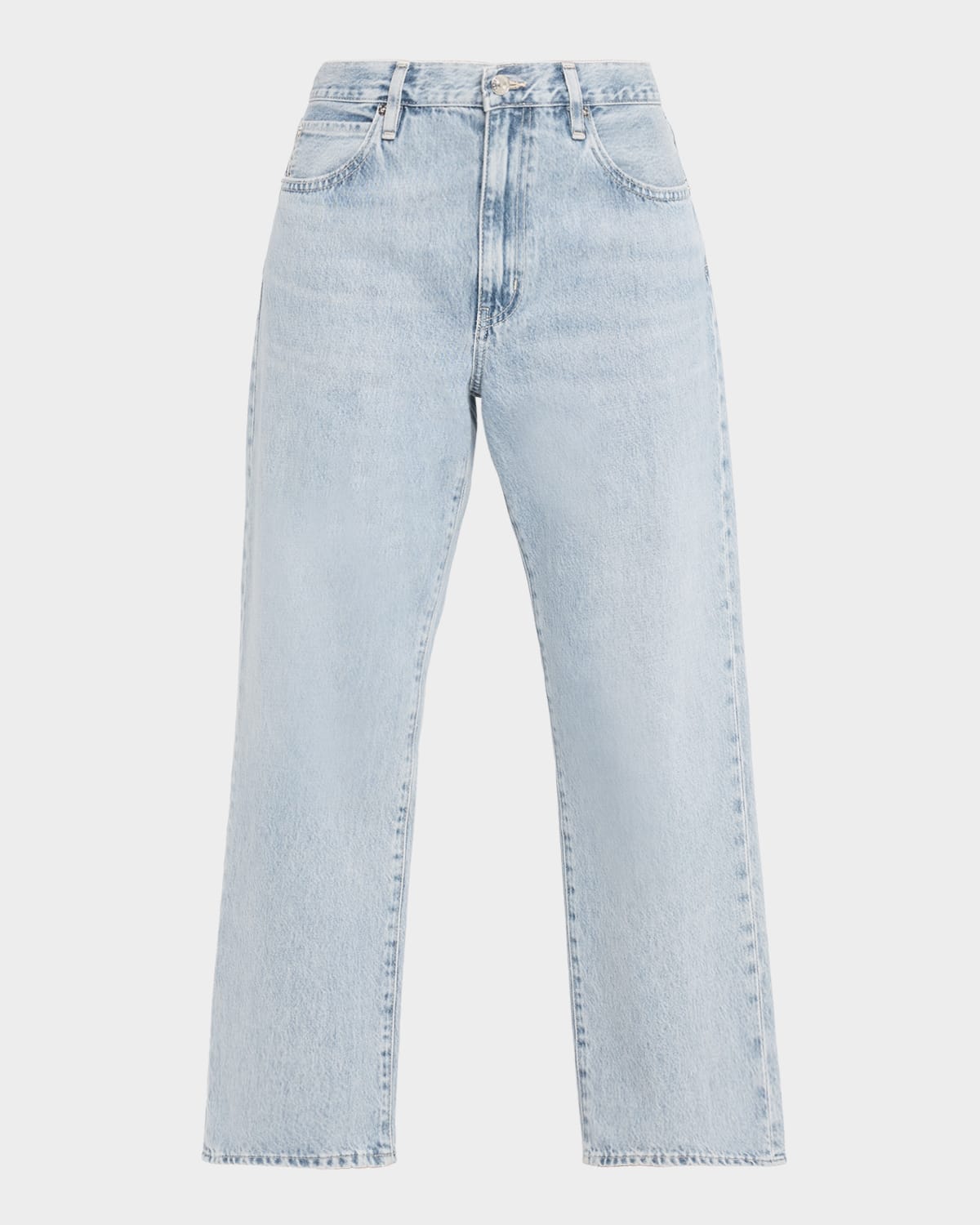 Frame The Hang Mid-rise Jeans In Blue