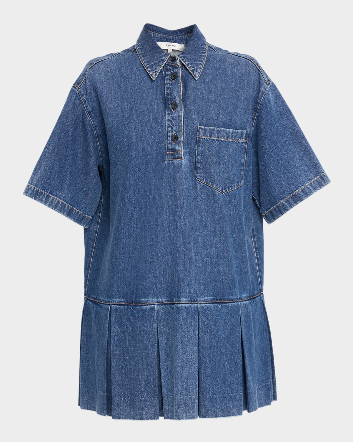 Frame The Tennis Dress In Blue